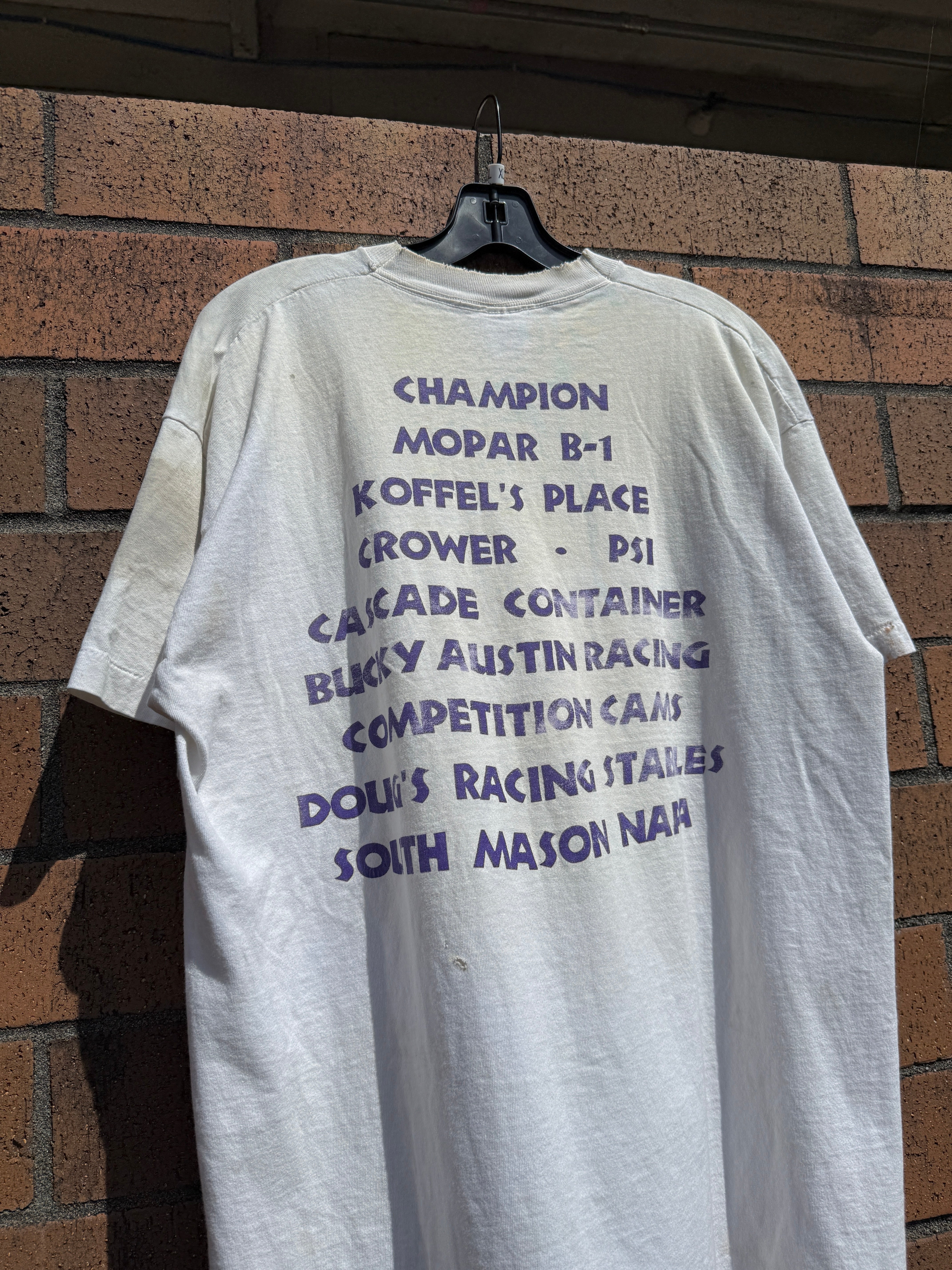 90s Johnson Bros Mopar B-1 Racing Tee Size XL