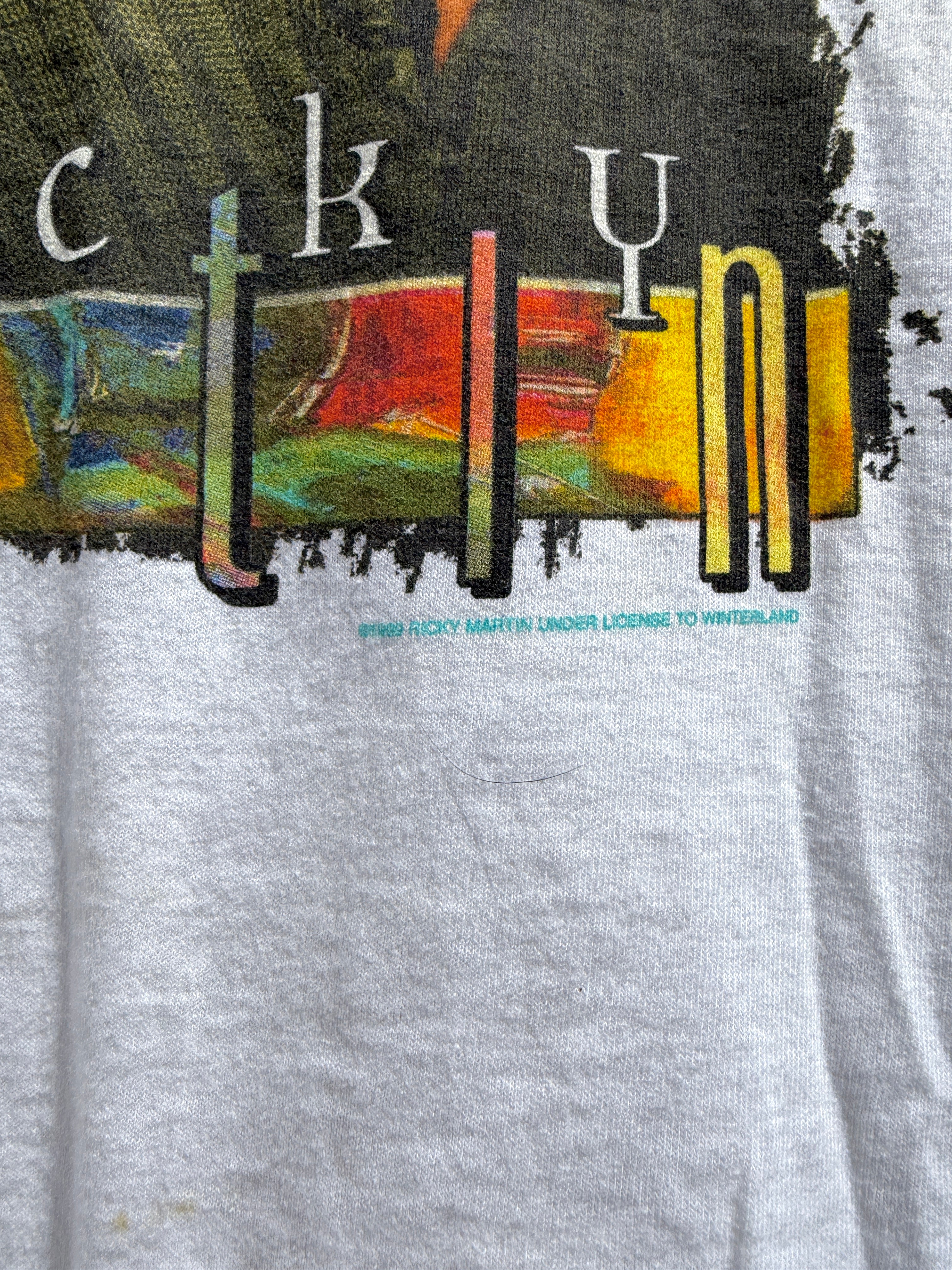 1999 Ricky Martin Tee Size Youth XL