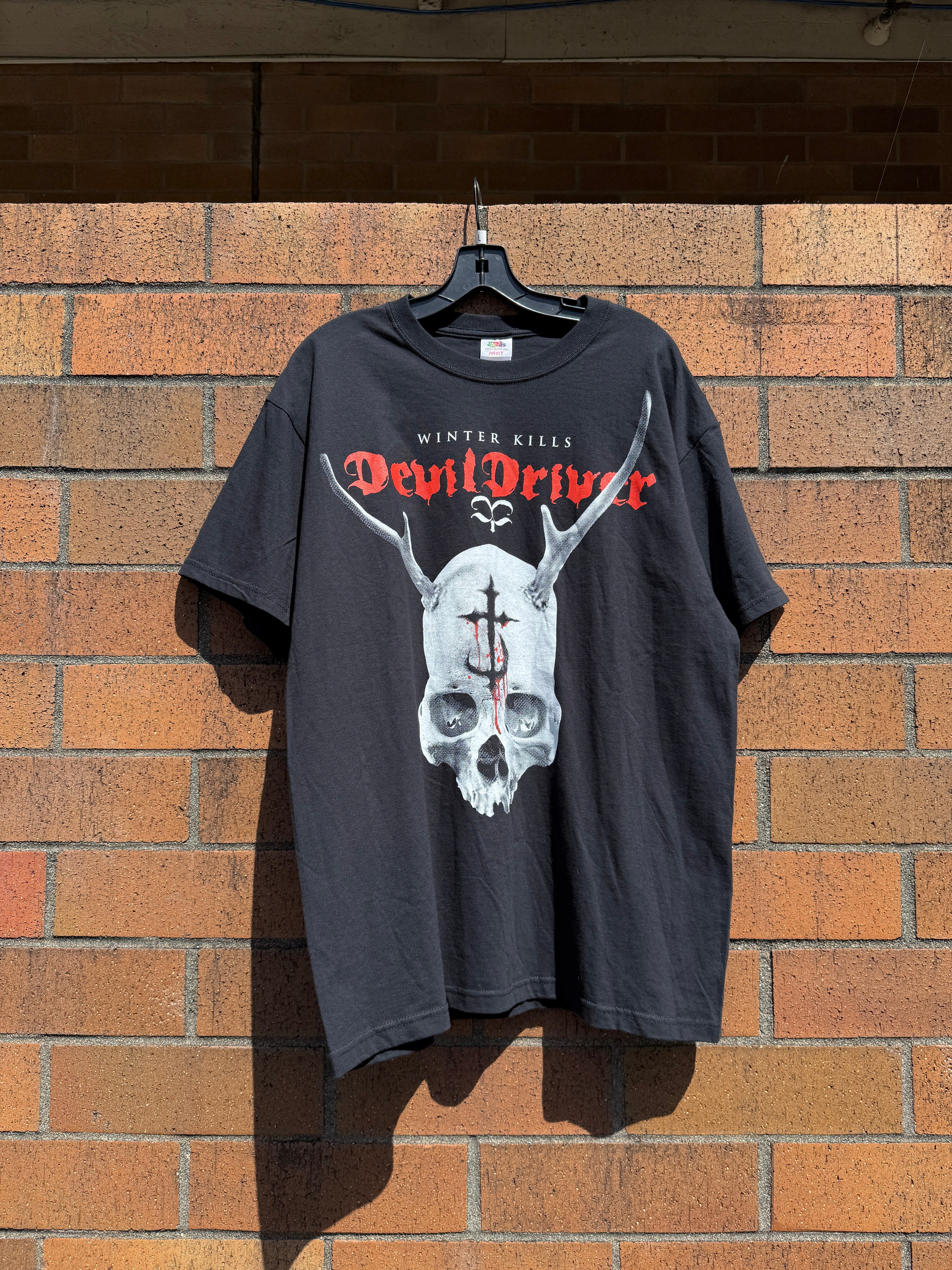 2013 Devil Driver Winter Kills Tee Sz L