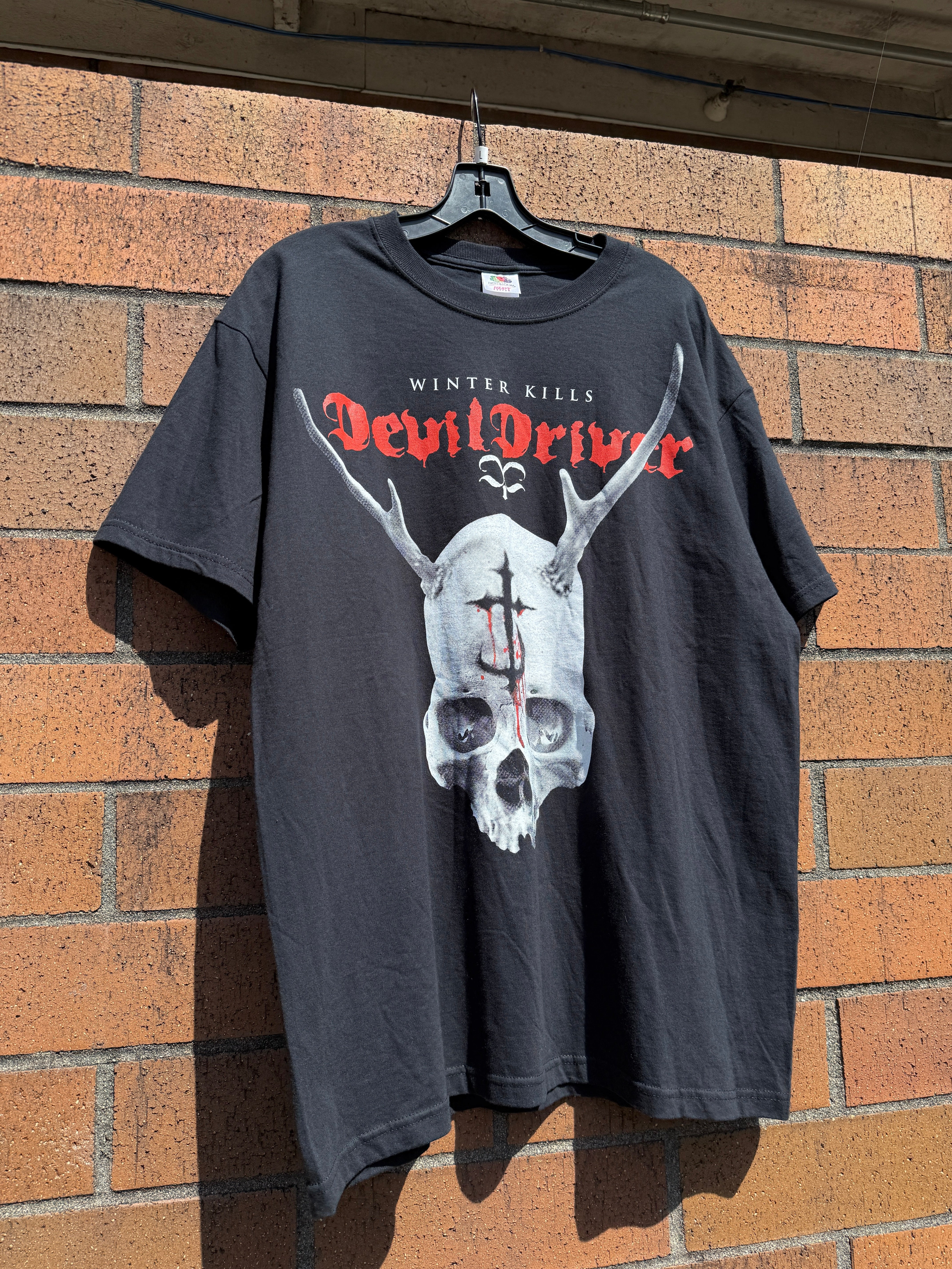 2013 Devil Driver Winter Kills Tee Sz L