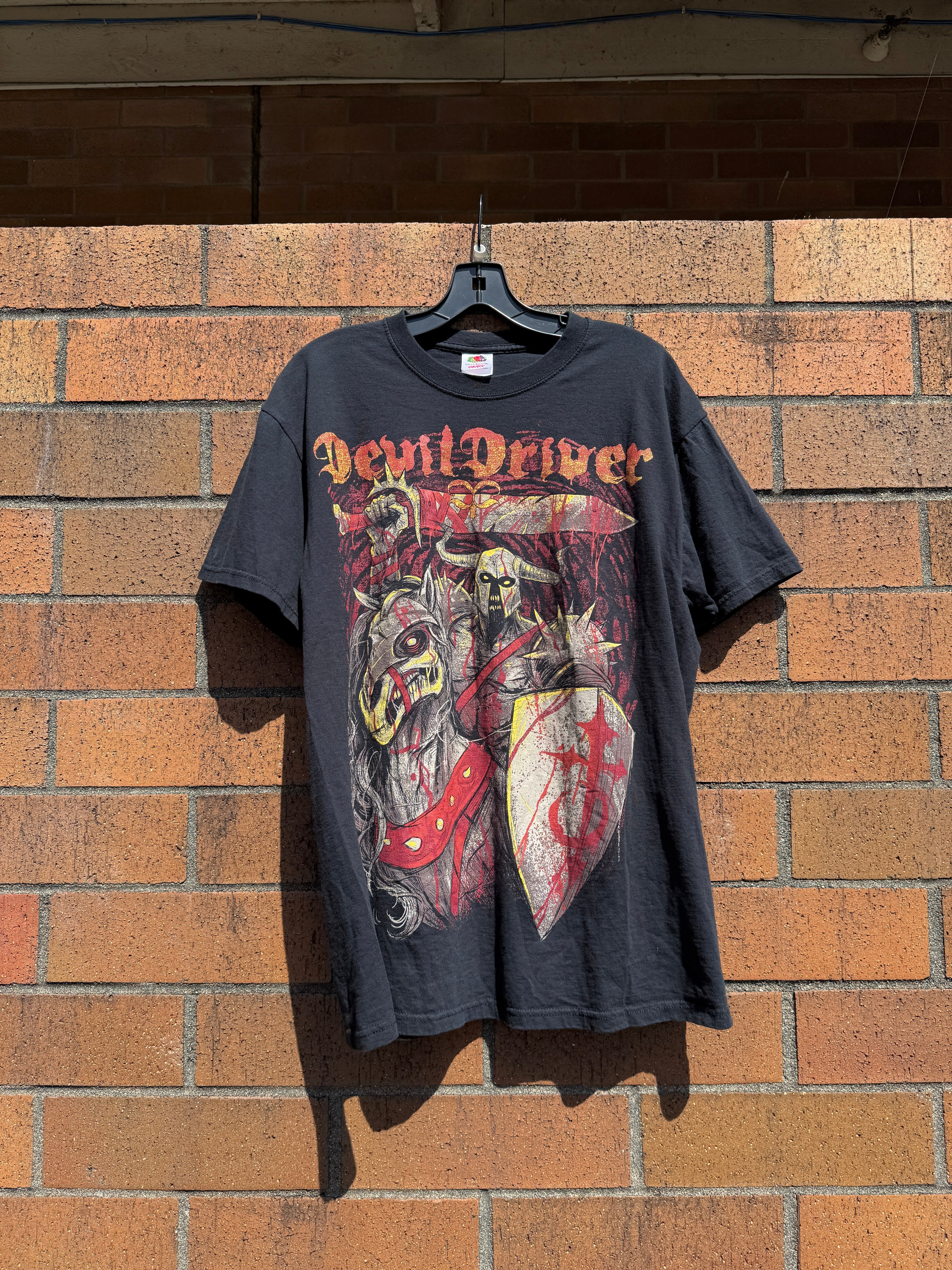 2010s Devil Driver Metal Band Tee Sz L