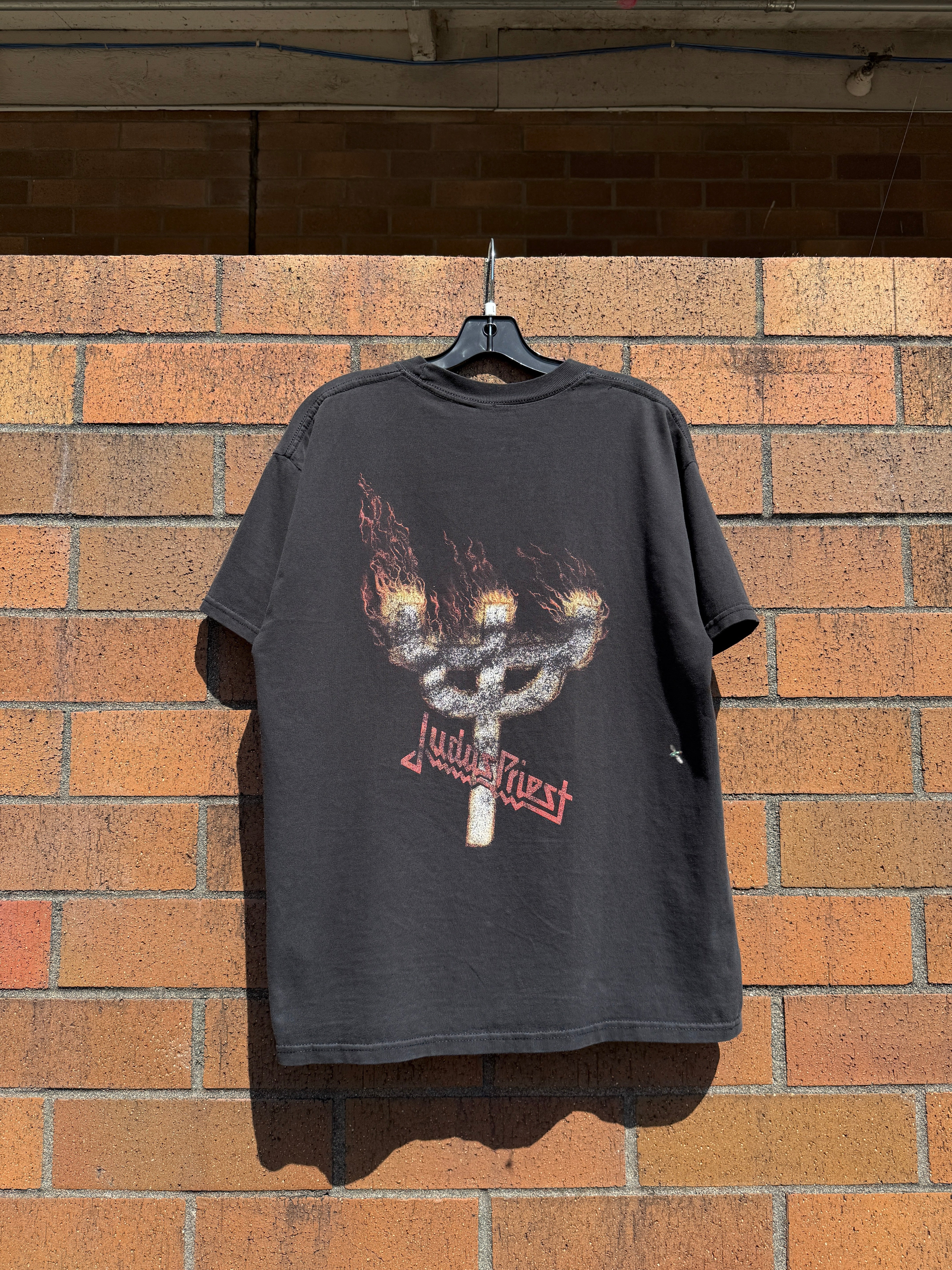 Y2K Judas Priest British Steel Band Tee Size L