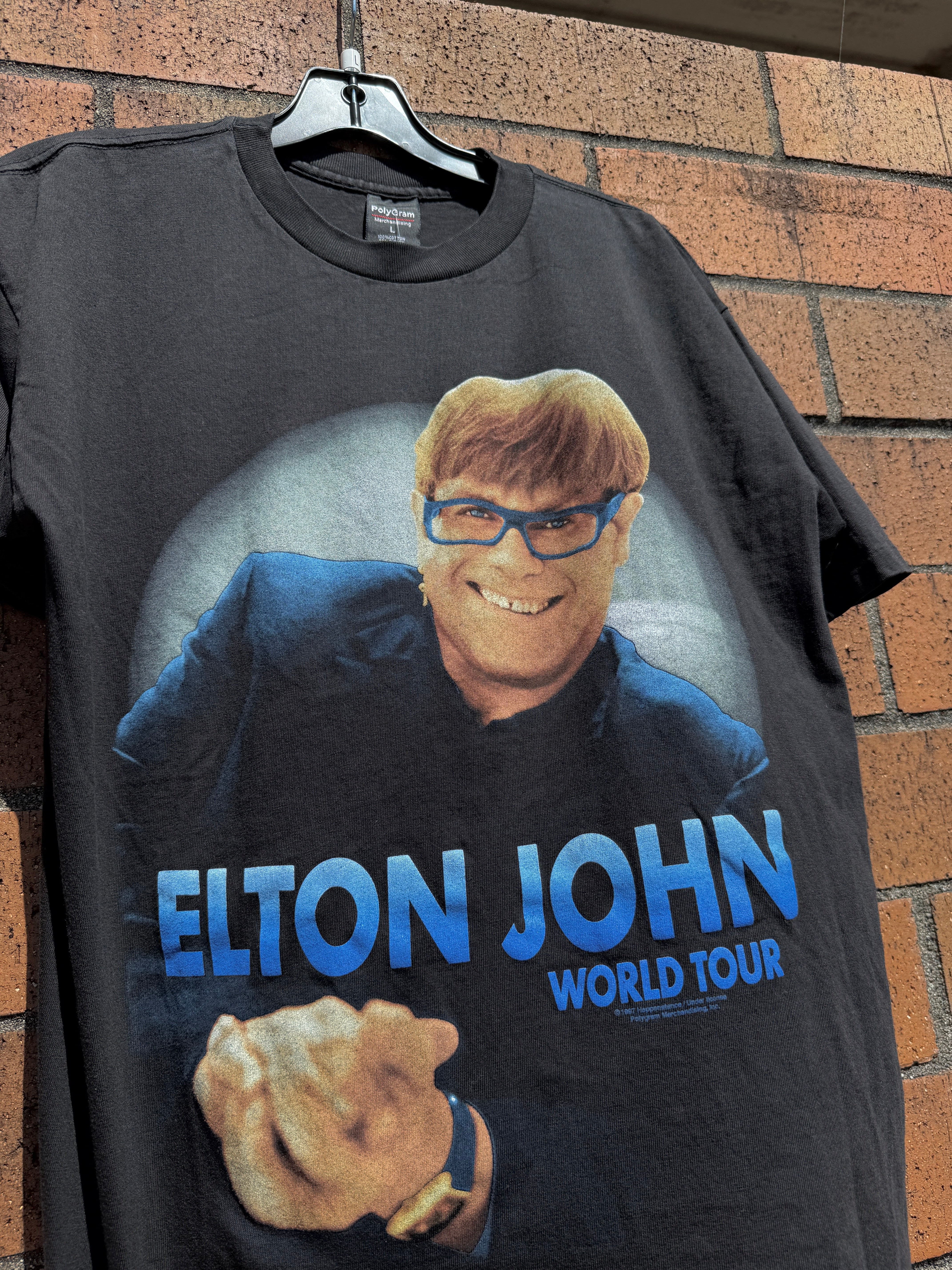 1997 Elton John World Tour Tee Size L