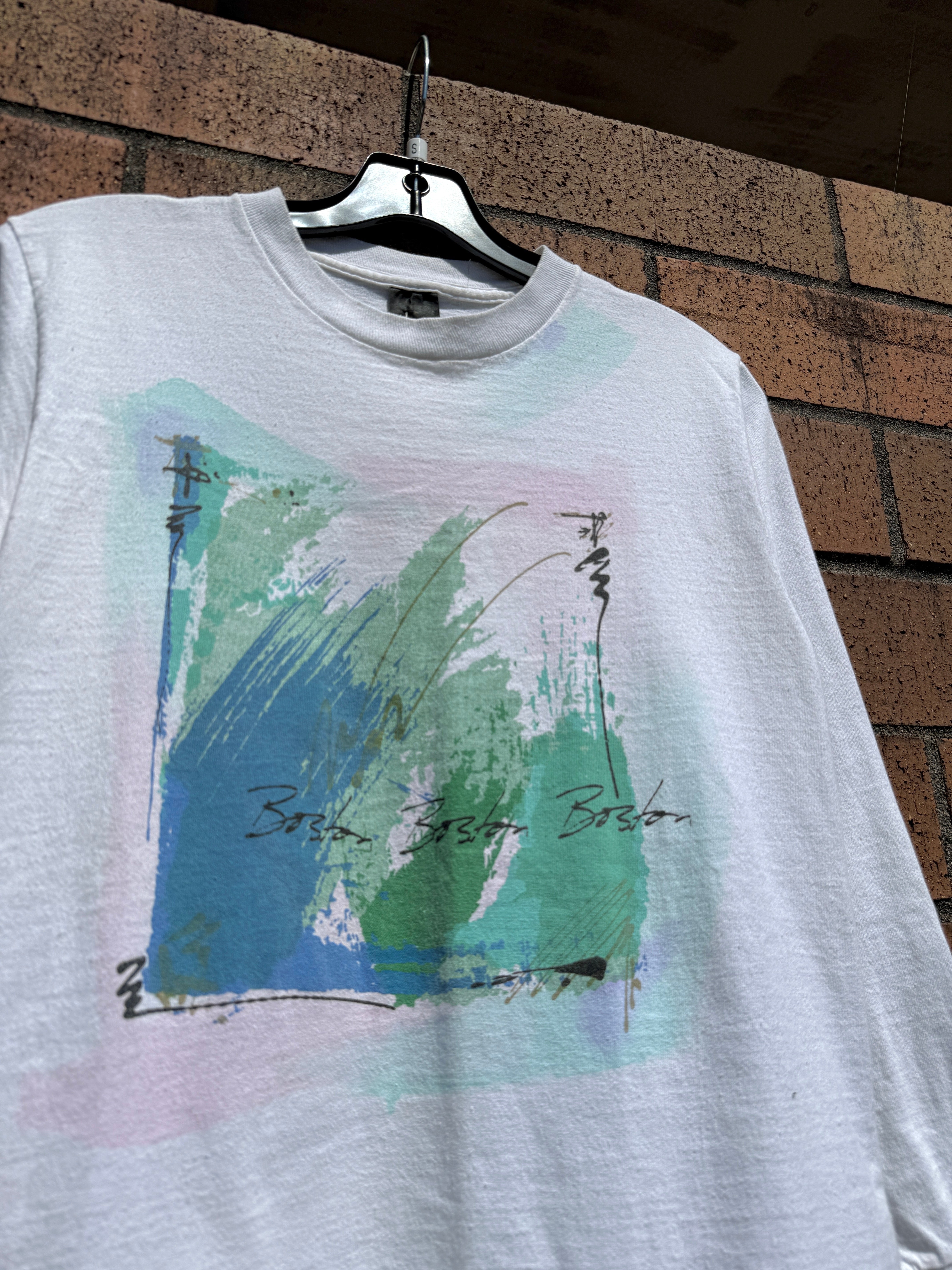 90s Boston Long Sleeve Art Tee Sz Small