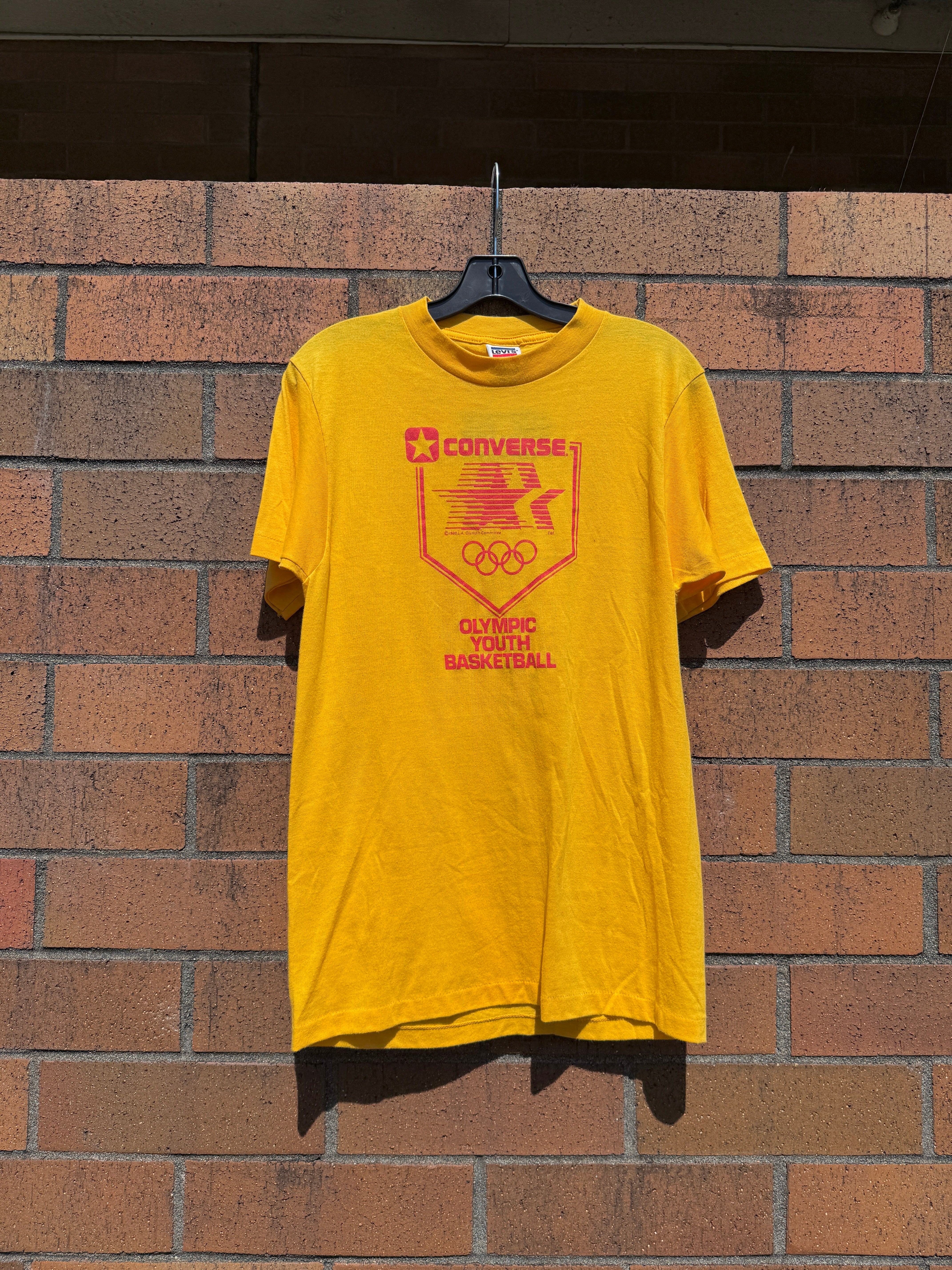 1980 Converse Olympic Youth Basketball Tee Sz M