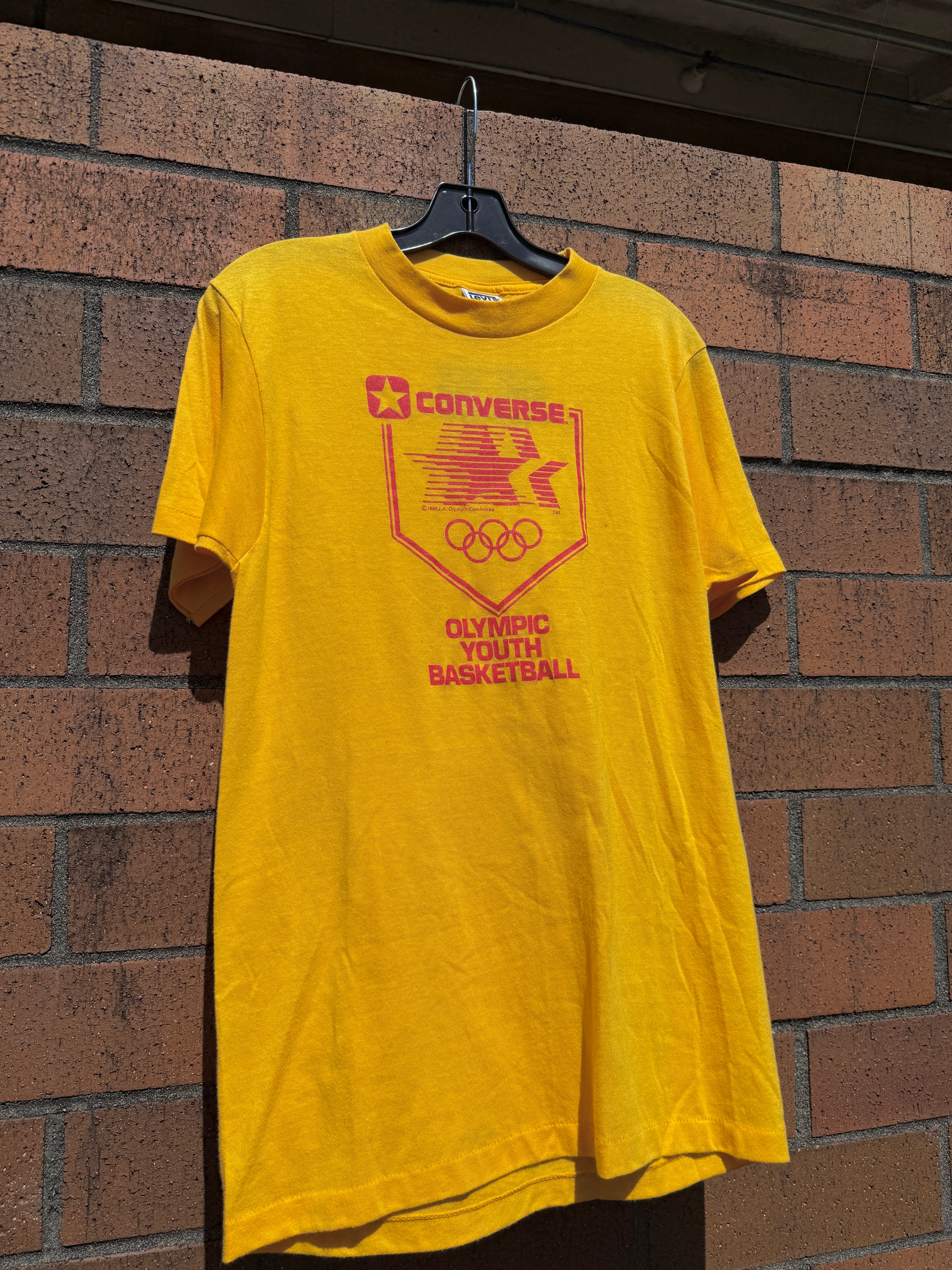 1980 Converse Olympic Youth Basketball Tee Sz M
