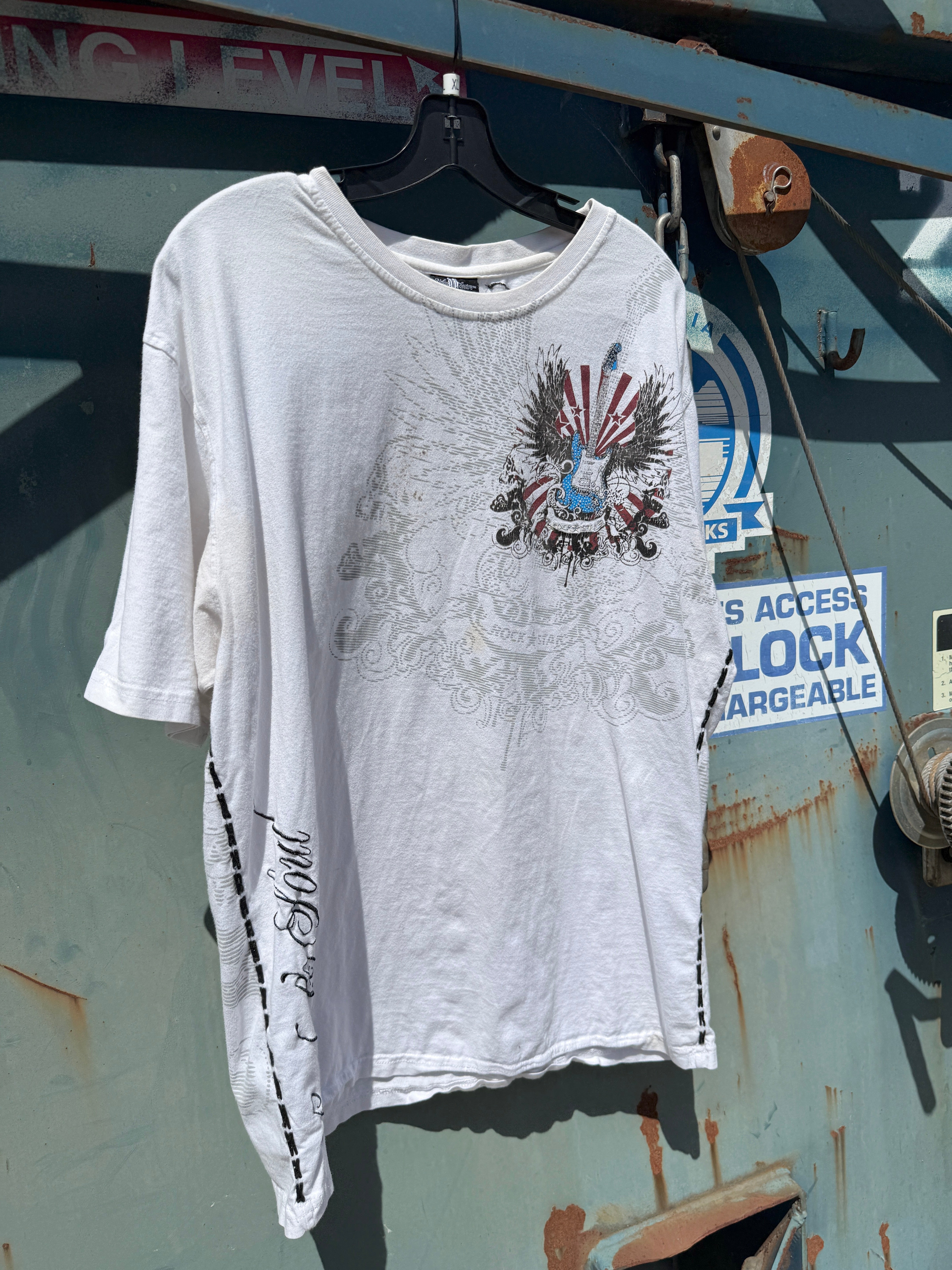 Y2K Urban Couture Rock n Roll Tee Size XL