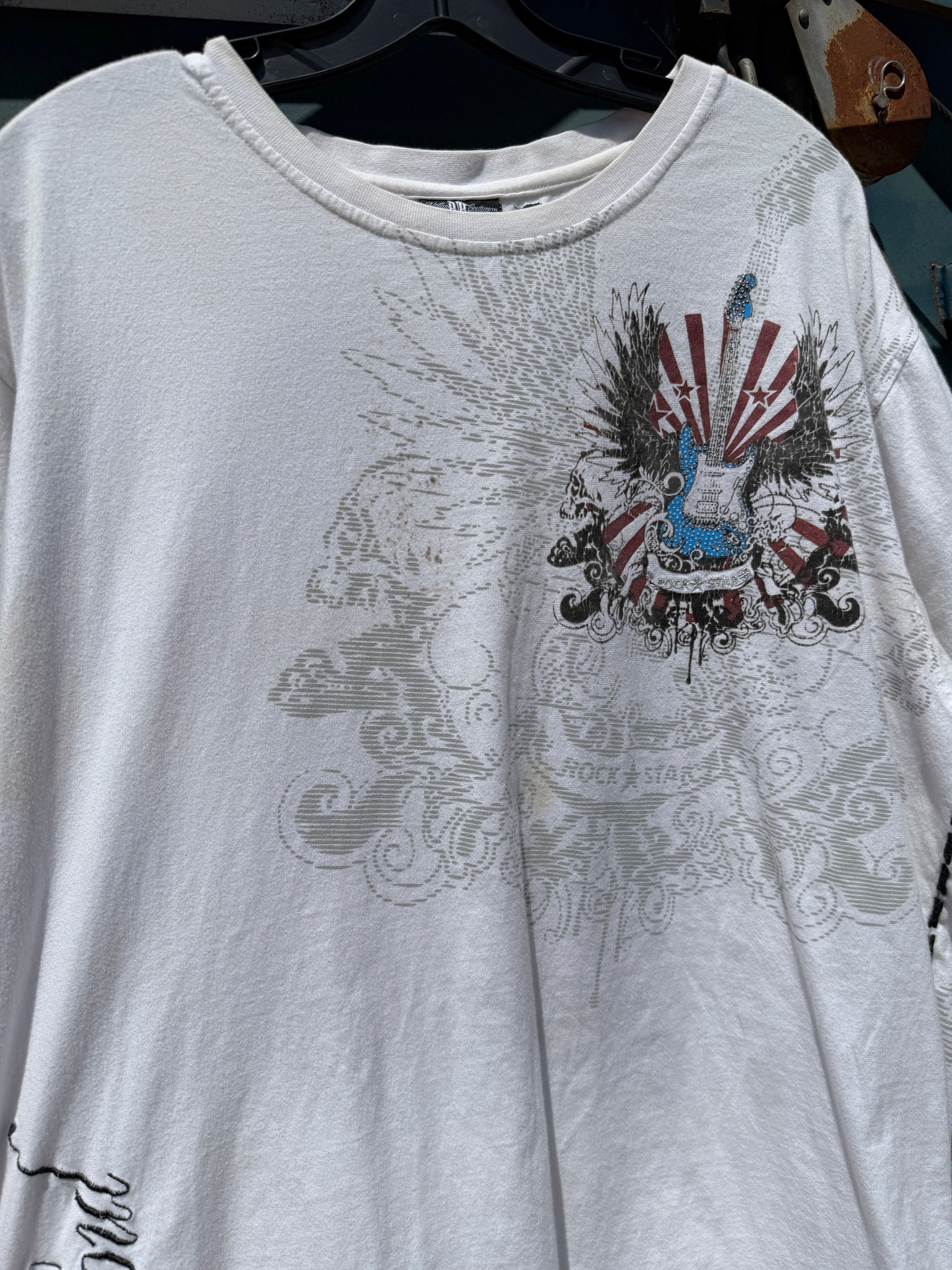 Y2K Urban Couture Rock n Roll Tee Size XL