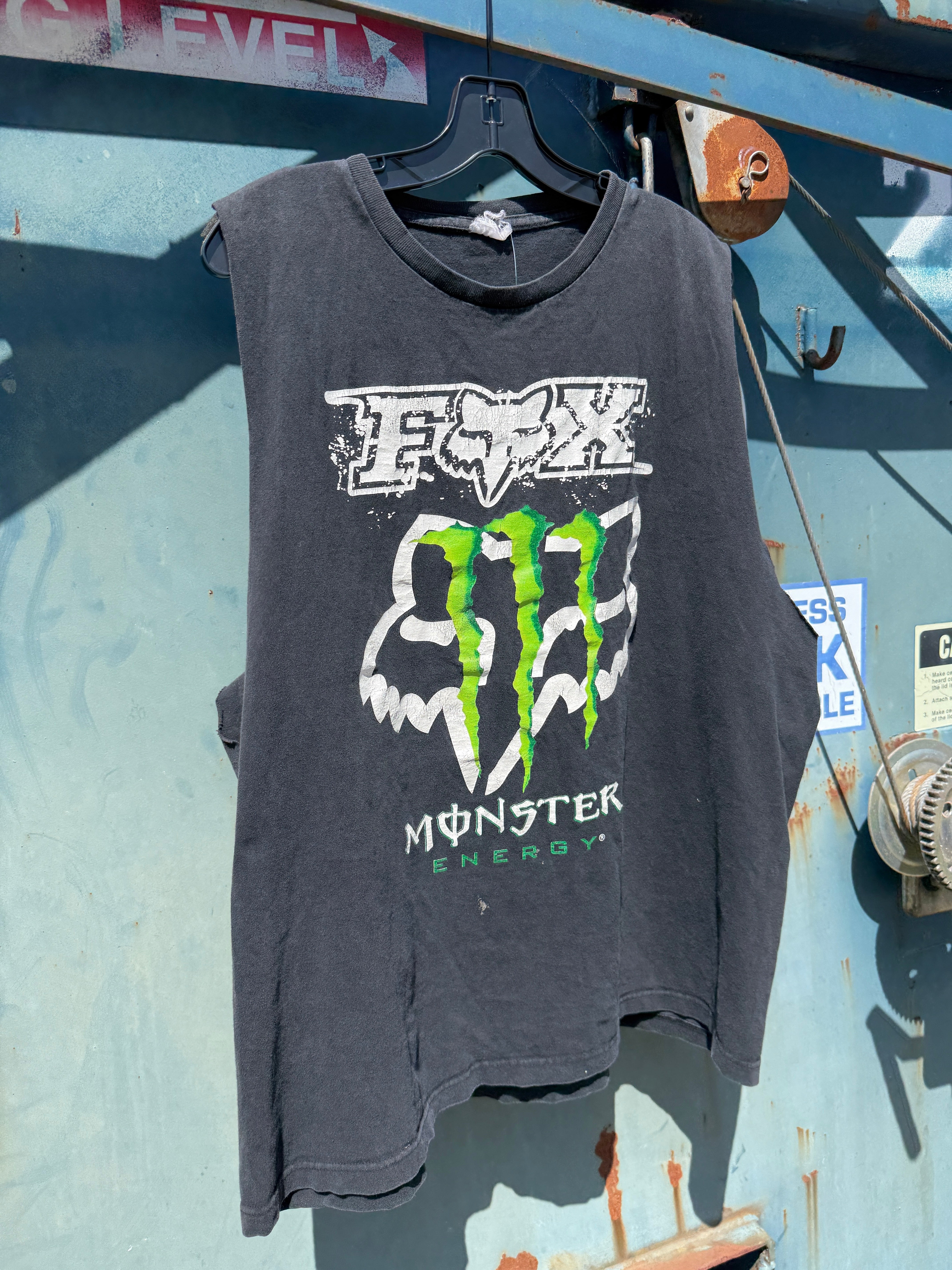 Y2K Fox Racing Monster Muscle Shirt Size XL