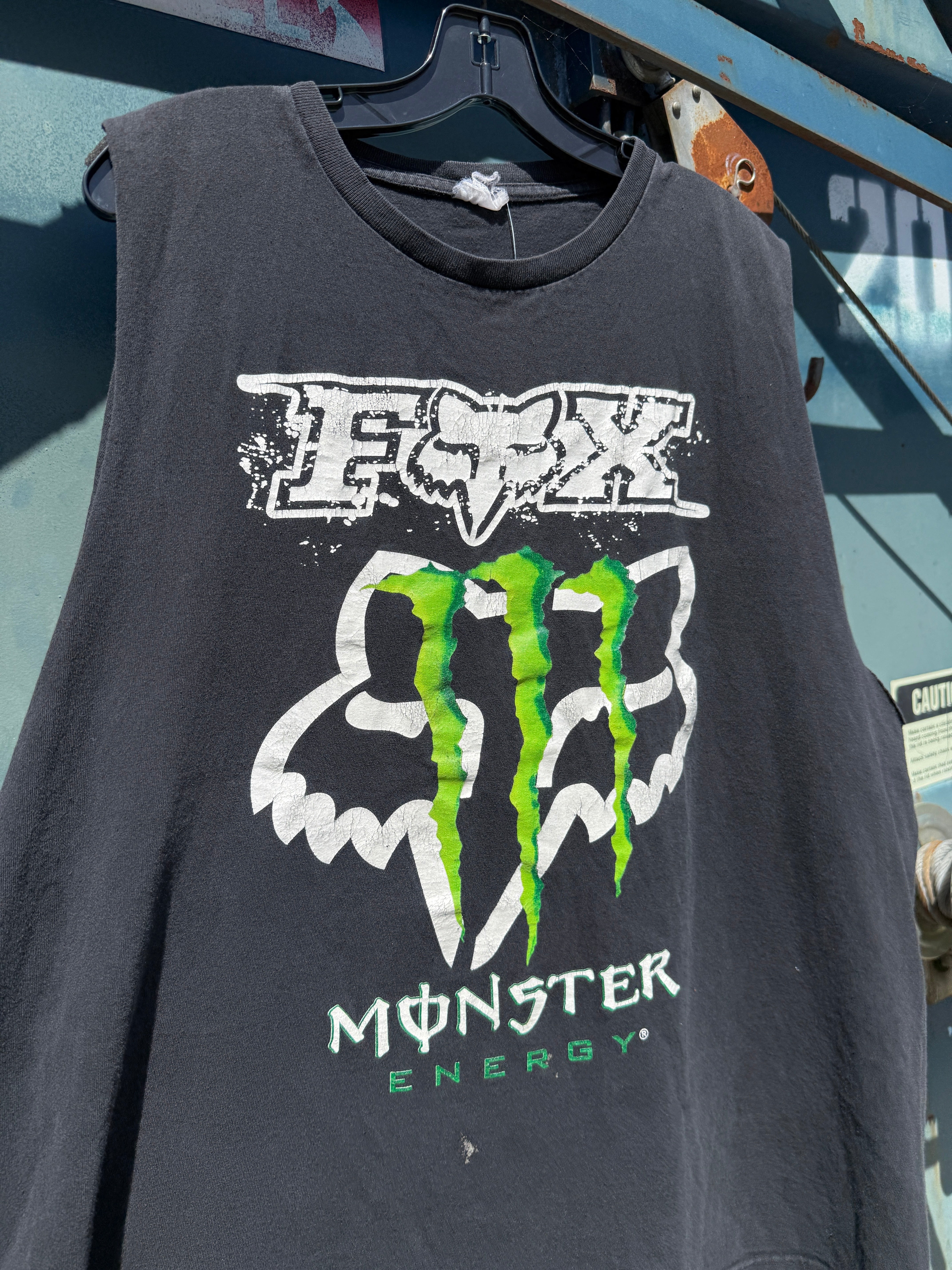Y2K Fox Racing Monster Muscle Shirt Size XL