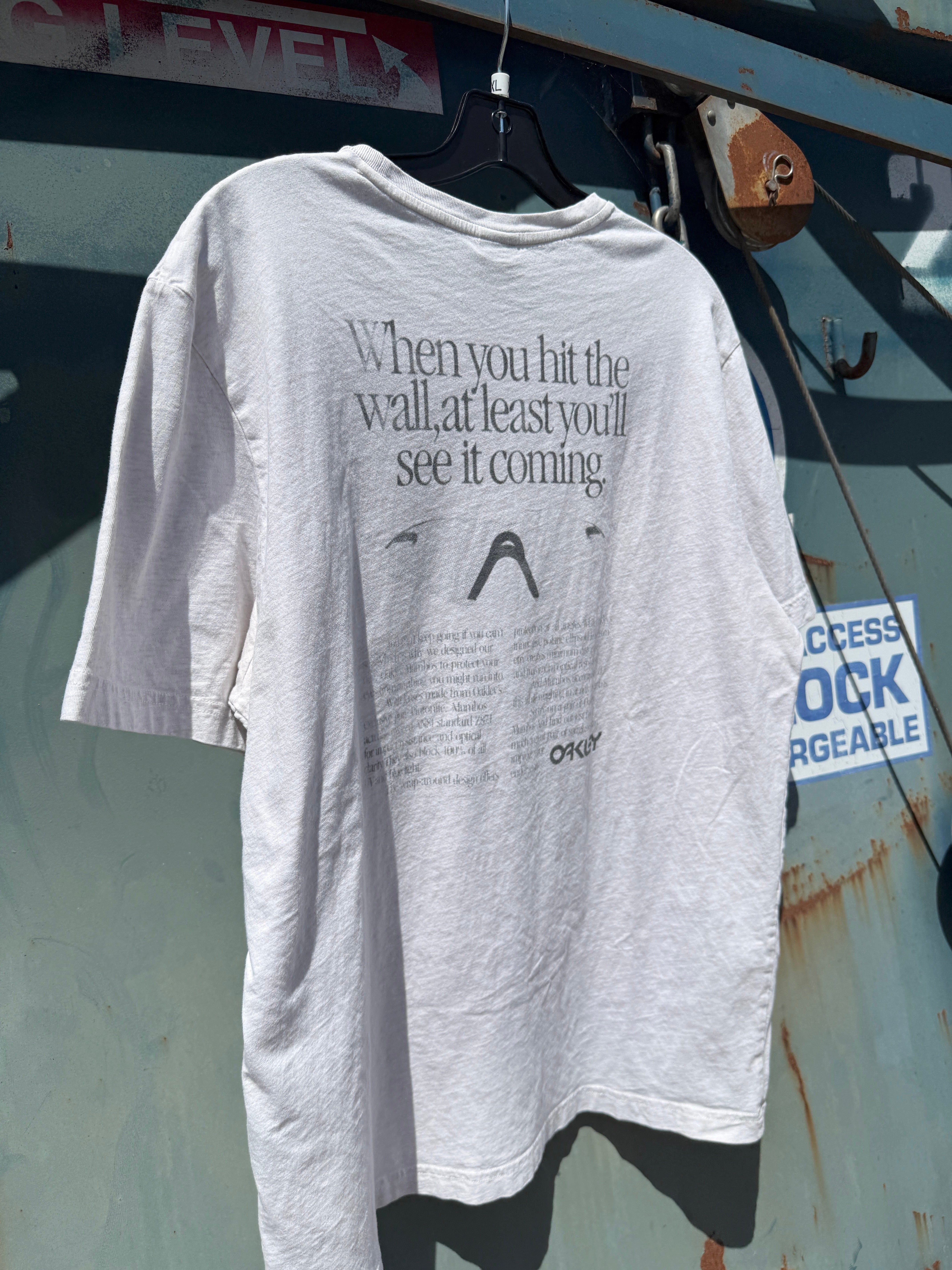 Y2K Oakley Hit the Wall Tee Size XXL
