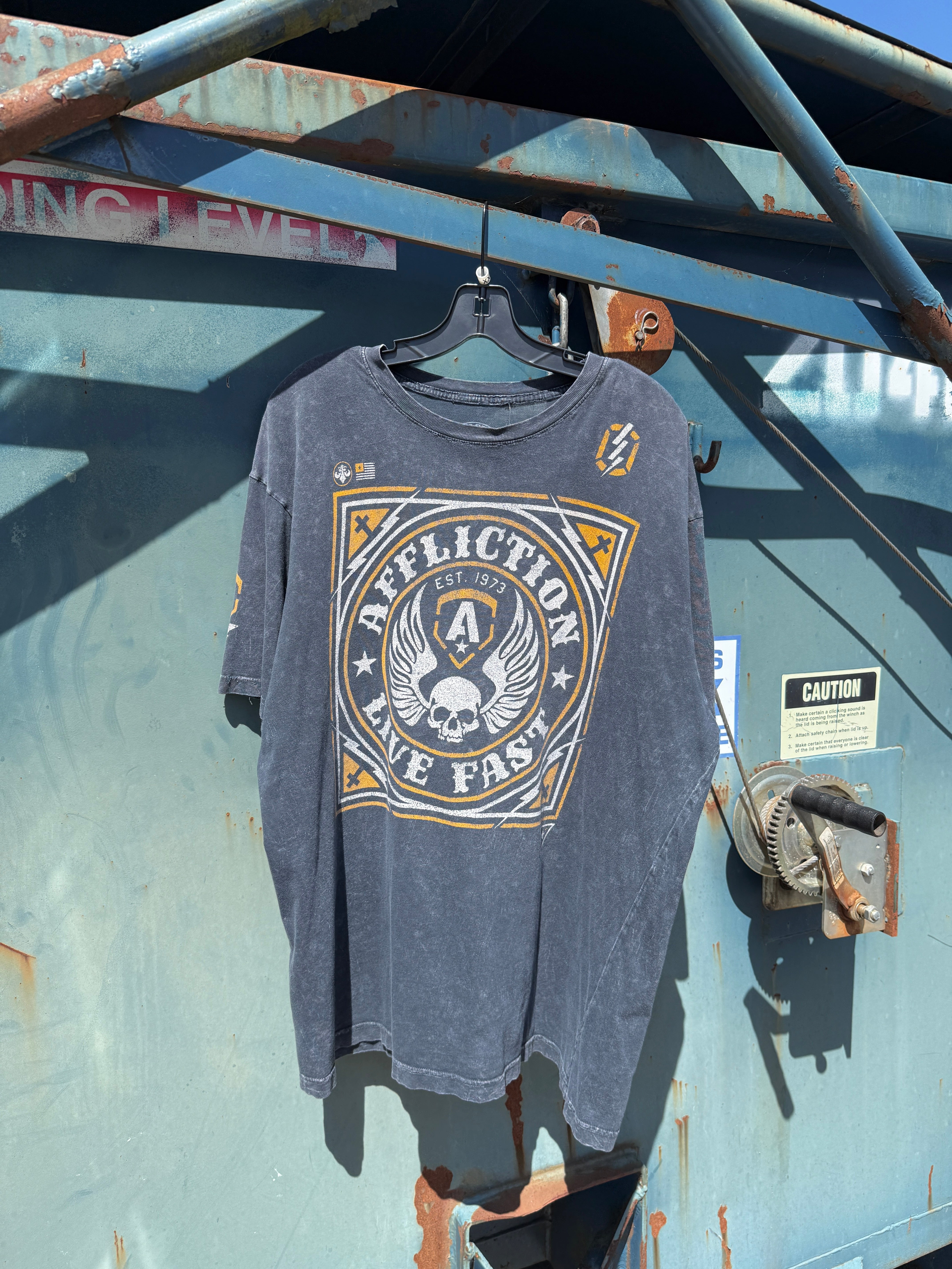 Y2K Affliction Live Fast Tee Size XXL
