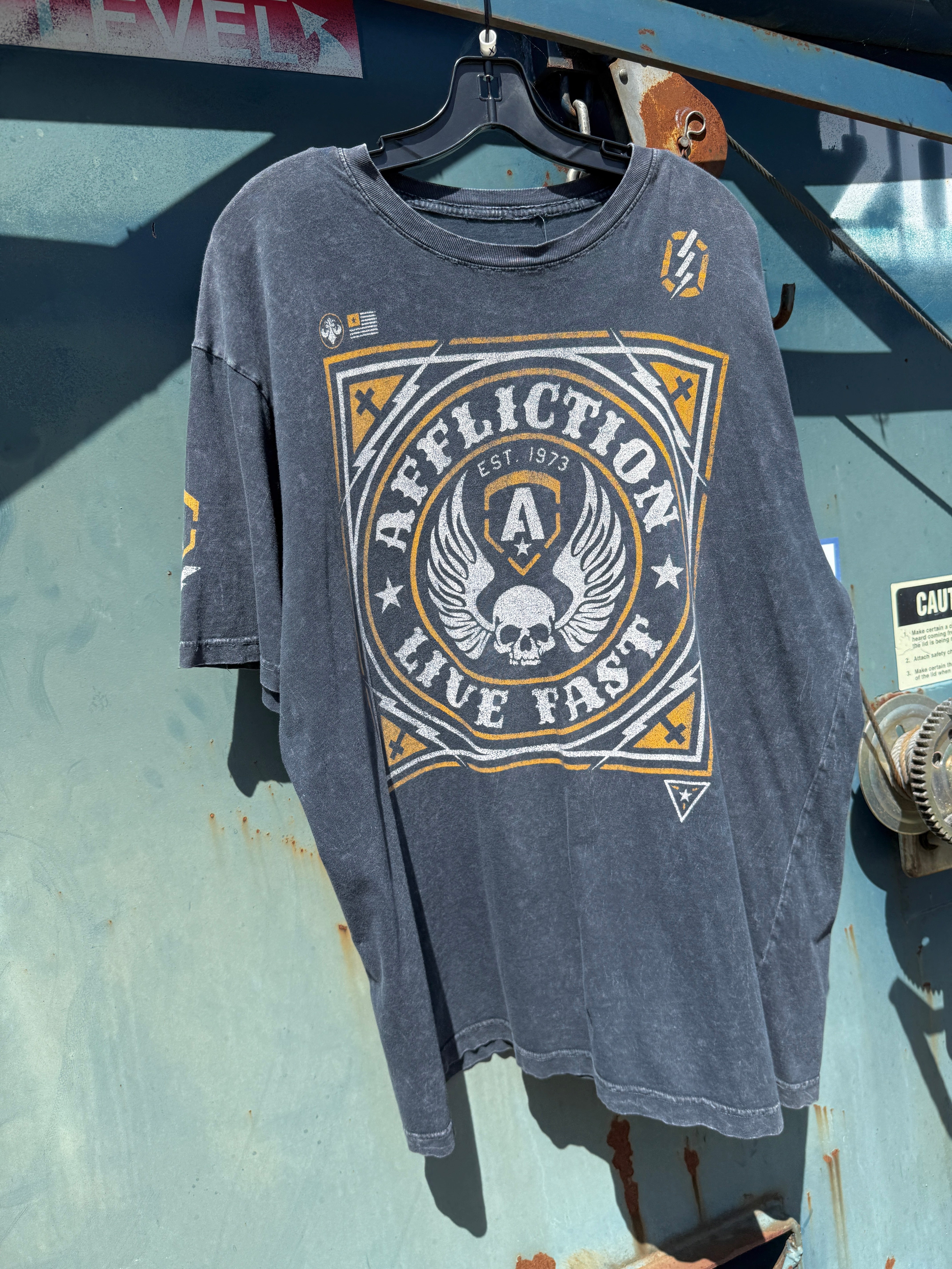 Y2K Affliction Live Fast Tee Size XXL