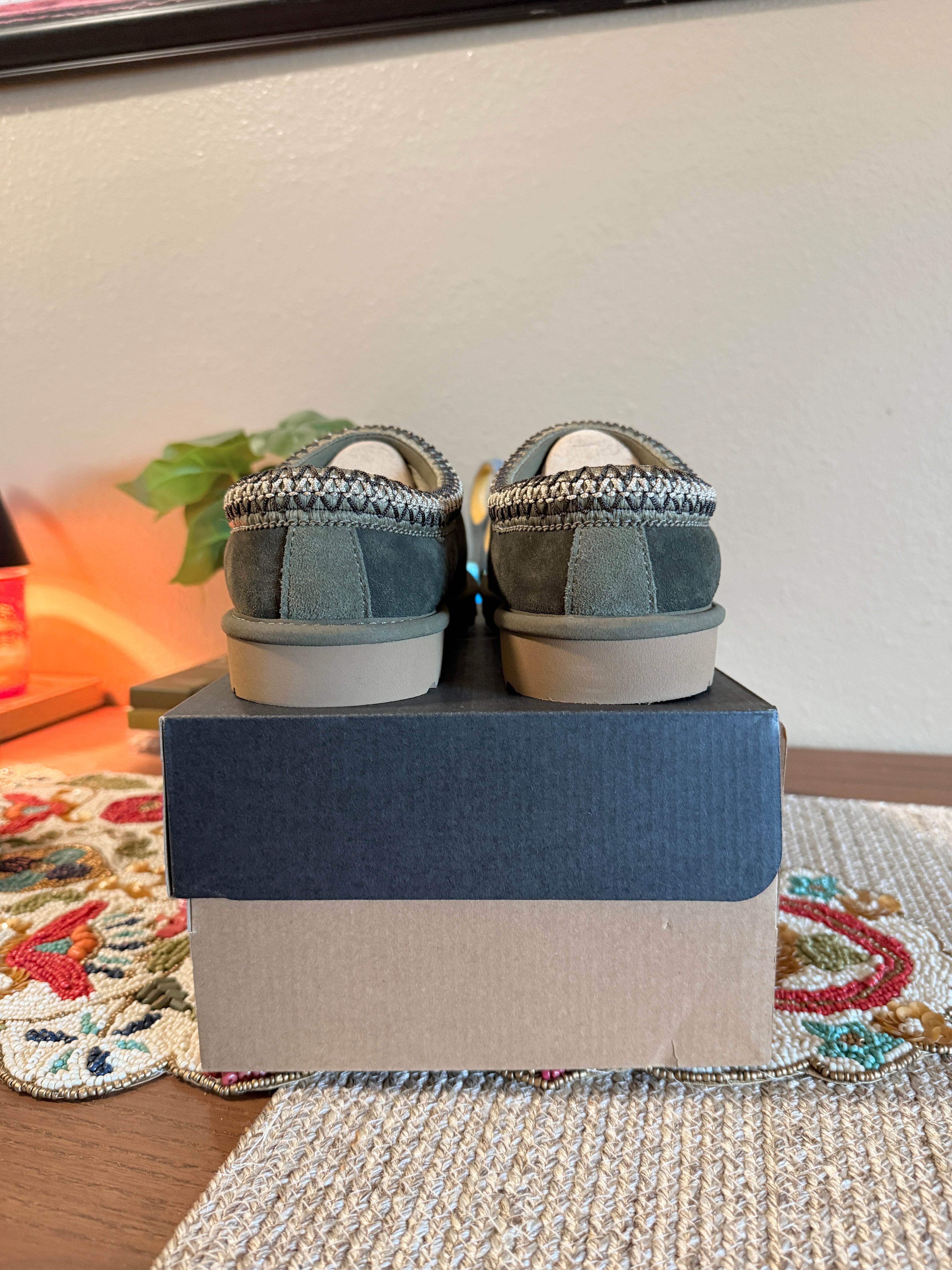 UGG Tasman Baxter Slipper Clog Burnt Olive Size 8