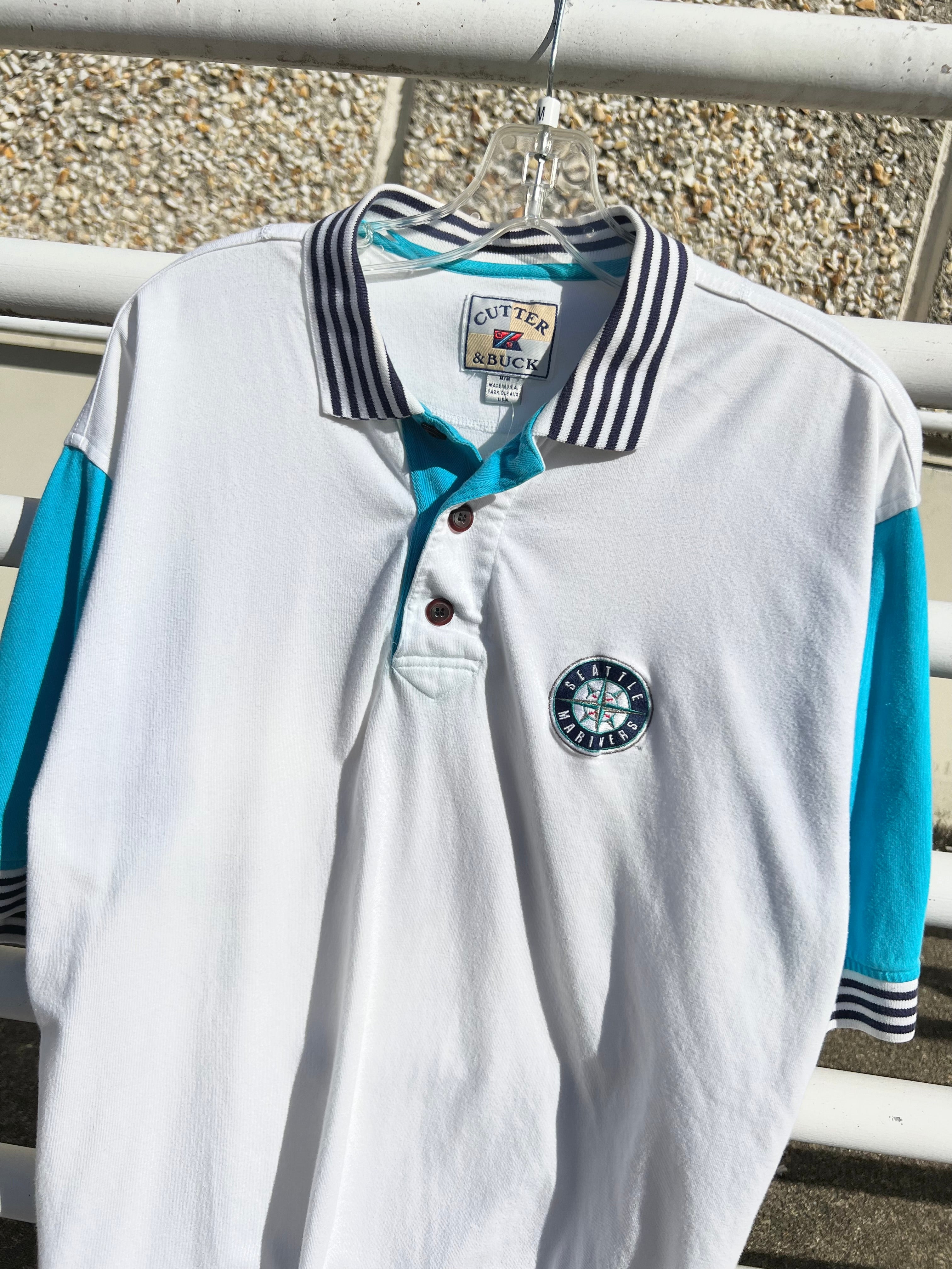 90s Seattle Mariners Cutter & Buck Polo M