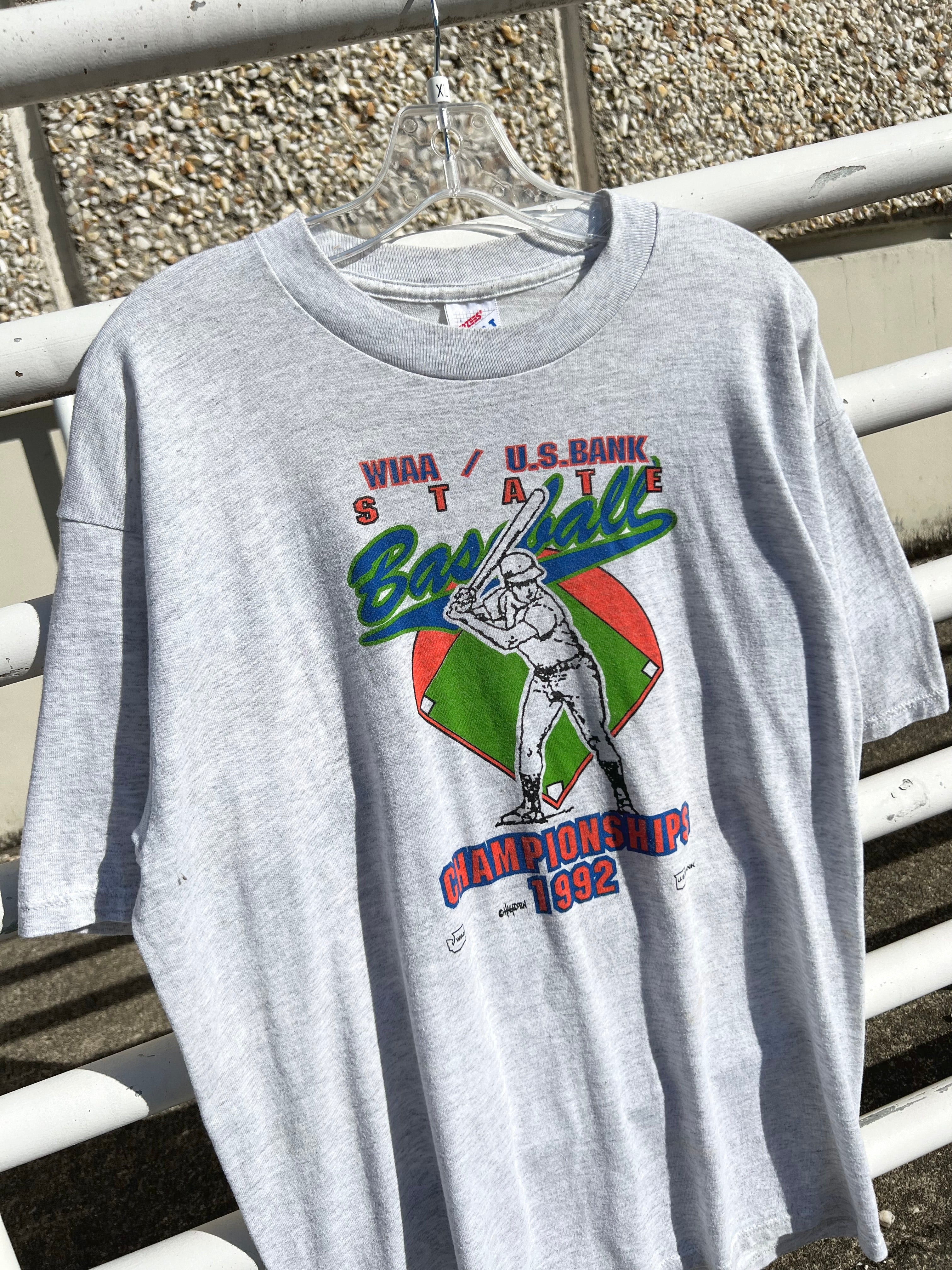 1992 WIAA State Baseball Championships Tee XL