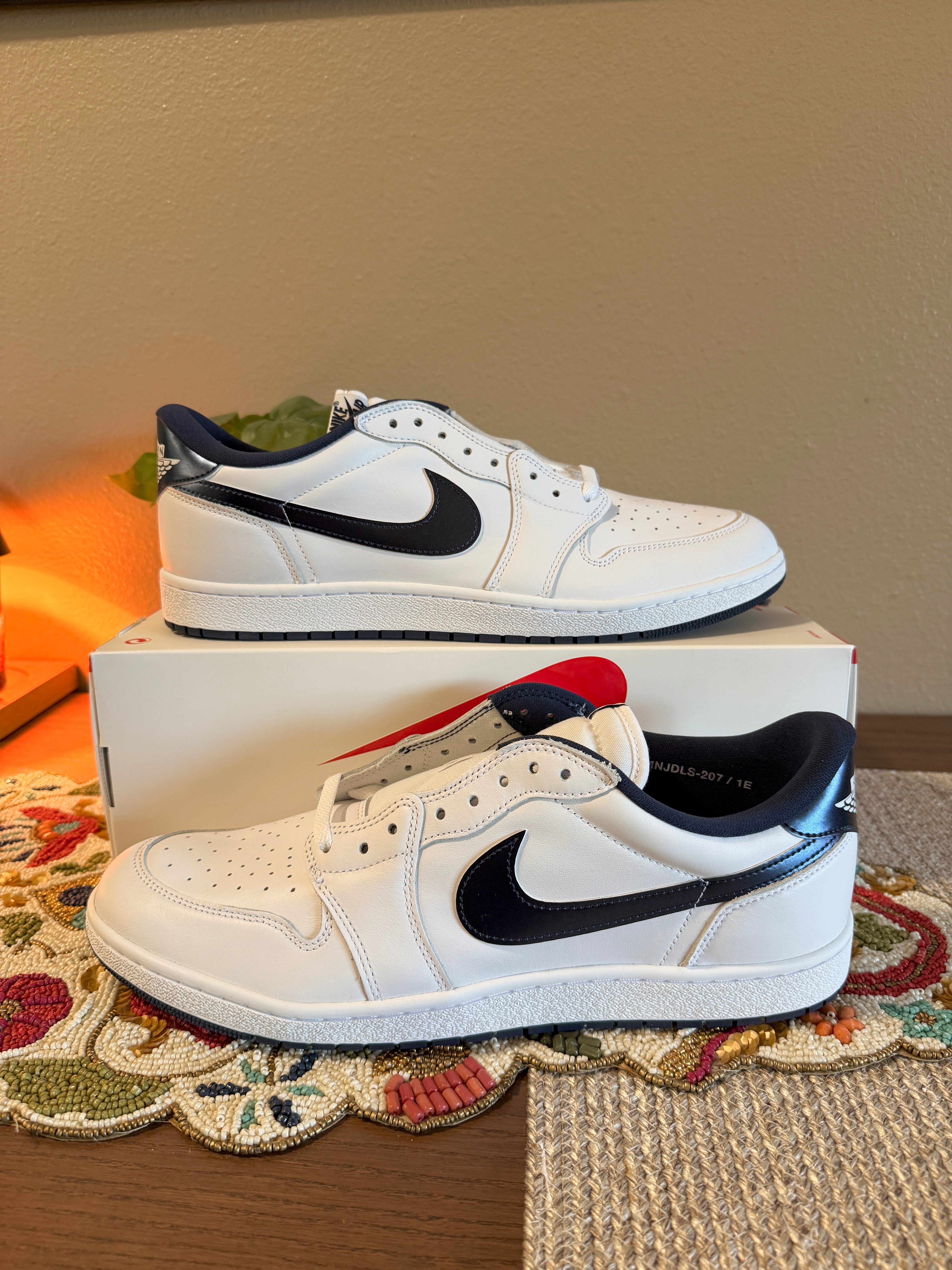 Jordan 1 Retro Low '85 Metallic Blue Size 16 MISSING LID