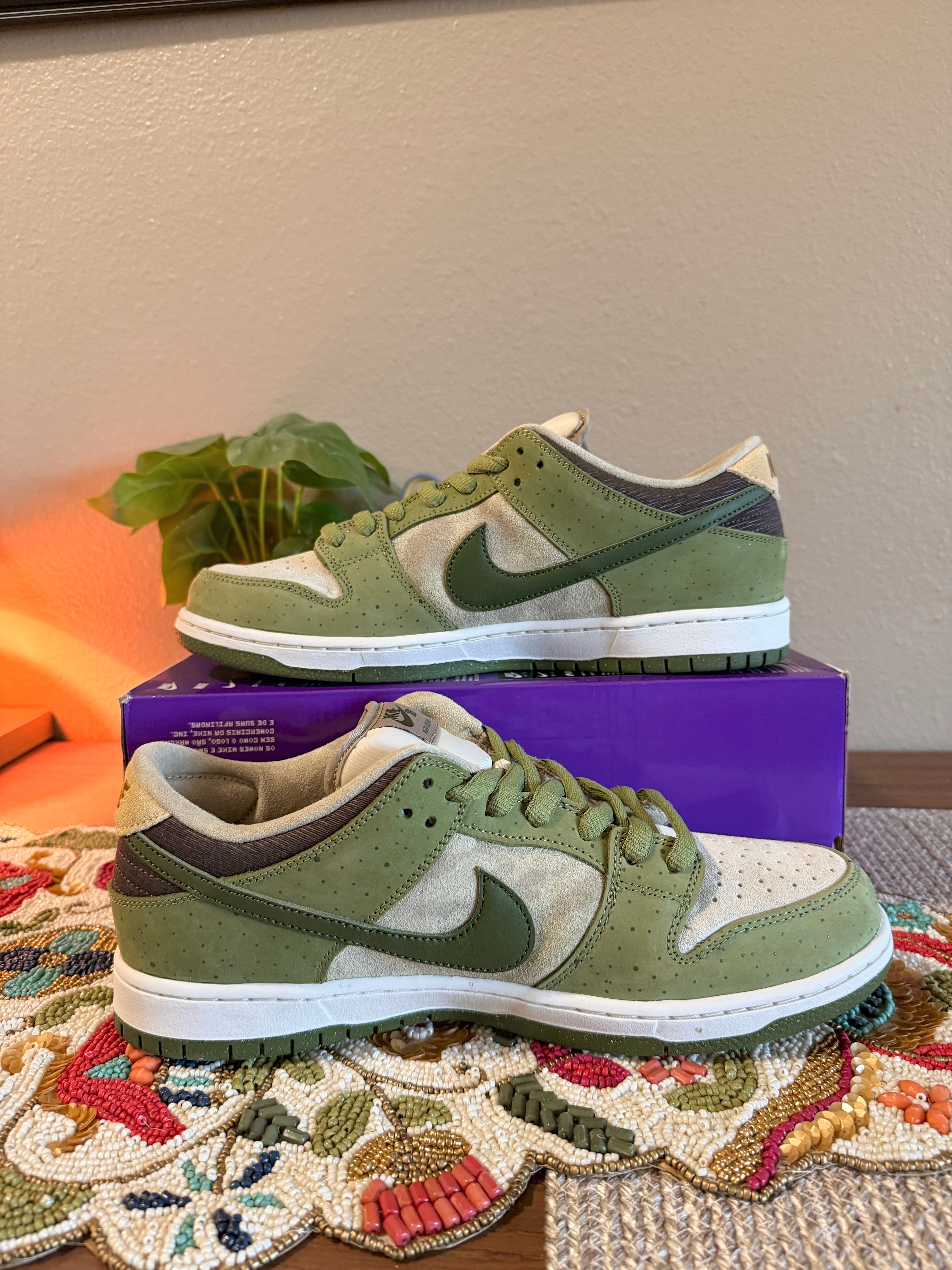 Nike SB Dunk Low Yuto Horigome Matcha Size 12 MISSING LID