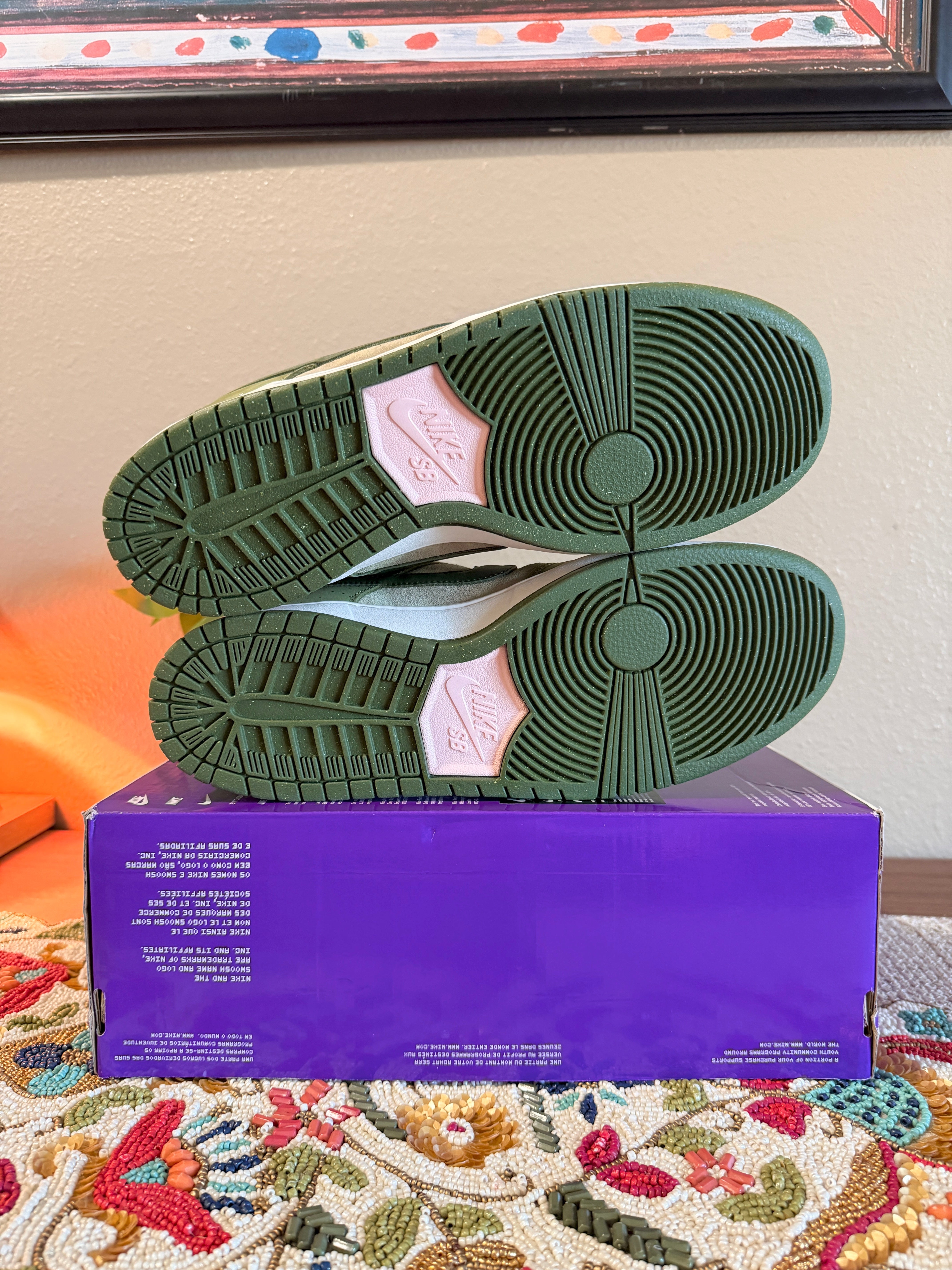 Nike SB Dunk Low Yuto Horigome Matcha Size 12 MISSING LID