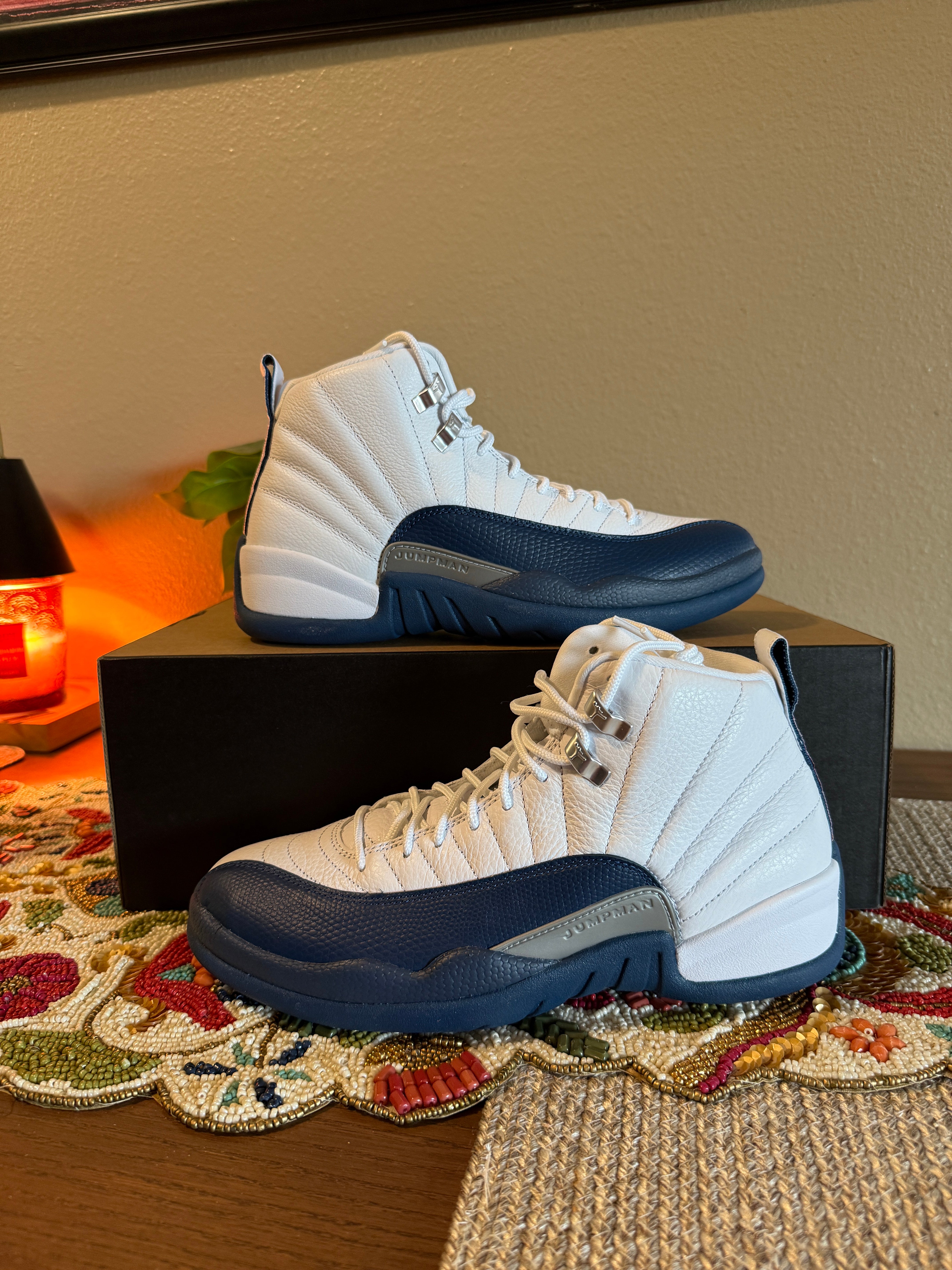 Jordan 12 Retro French Blue (2025) Size 8 MISSING LID