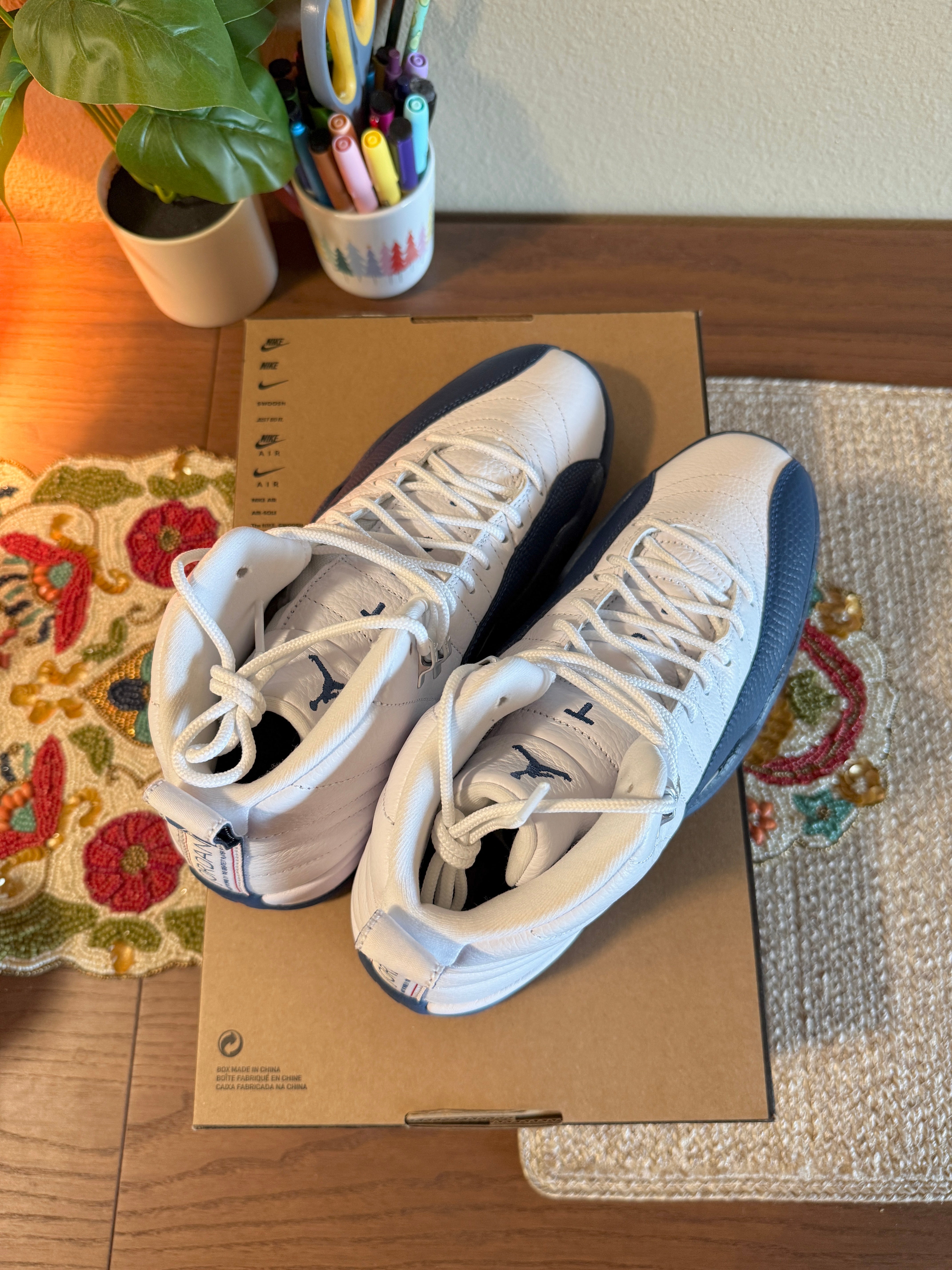 Jordan 12 Retro French Blue (2025) Size 8 MISSING LID