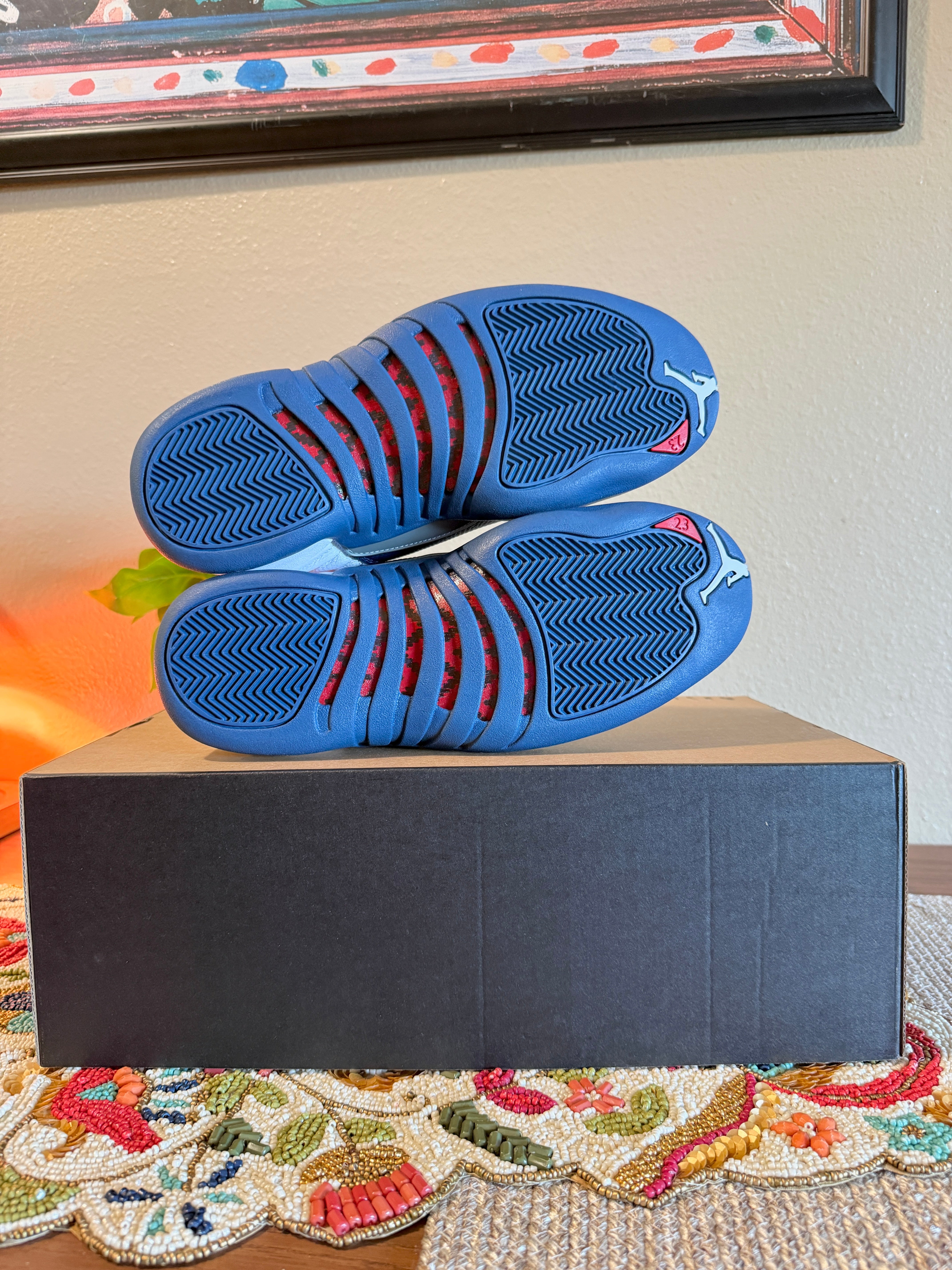 Jordan 12 Retro French Blue (2025) Size 8 MISSING LID