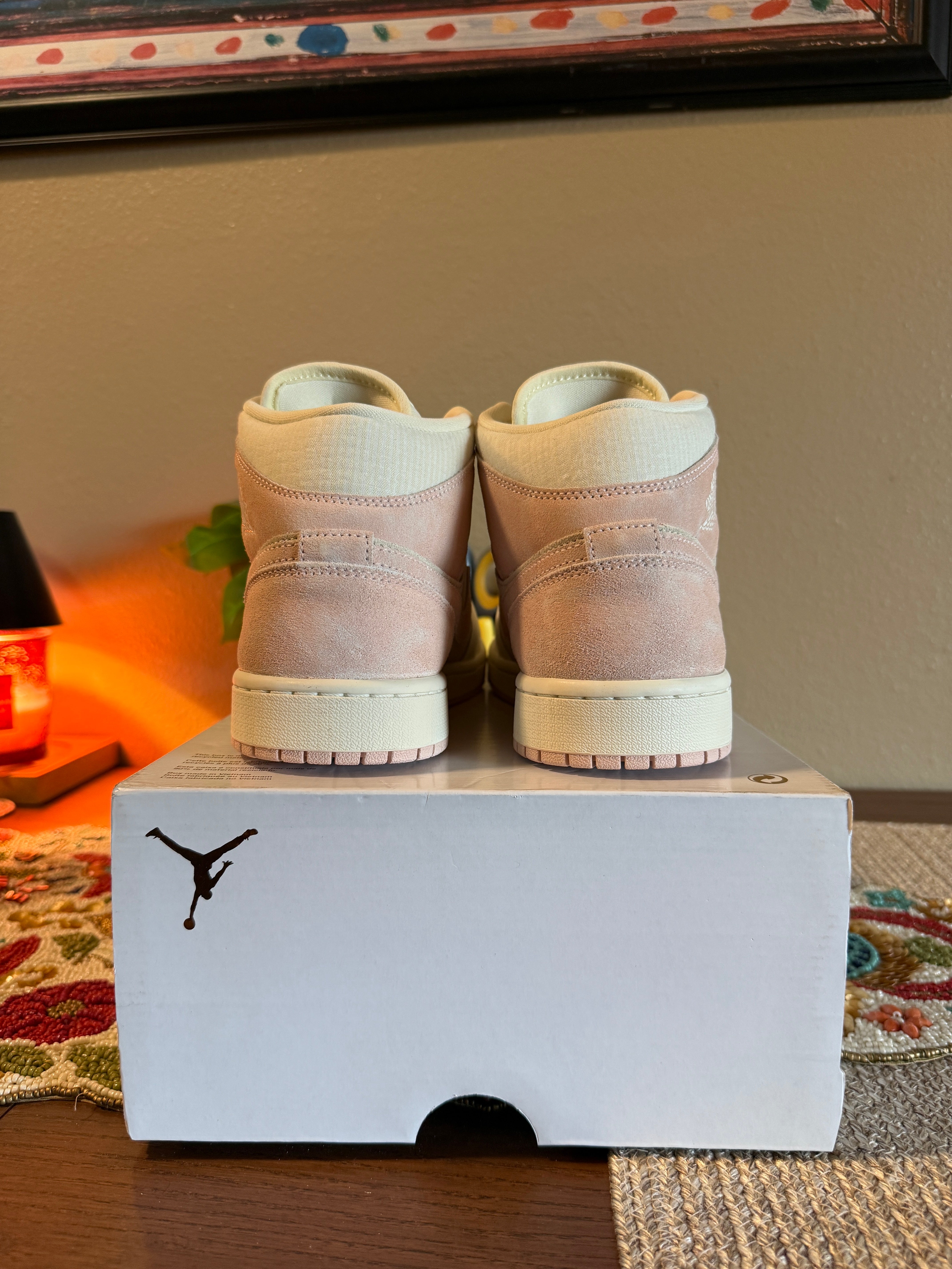 Jordan 1 Mid SE Seersucker Size 9.5M / 11W MISSING LID