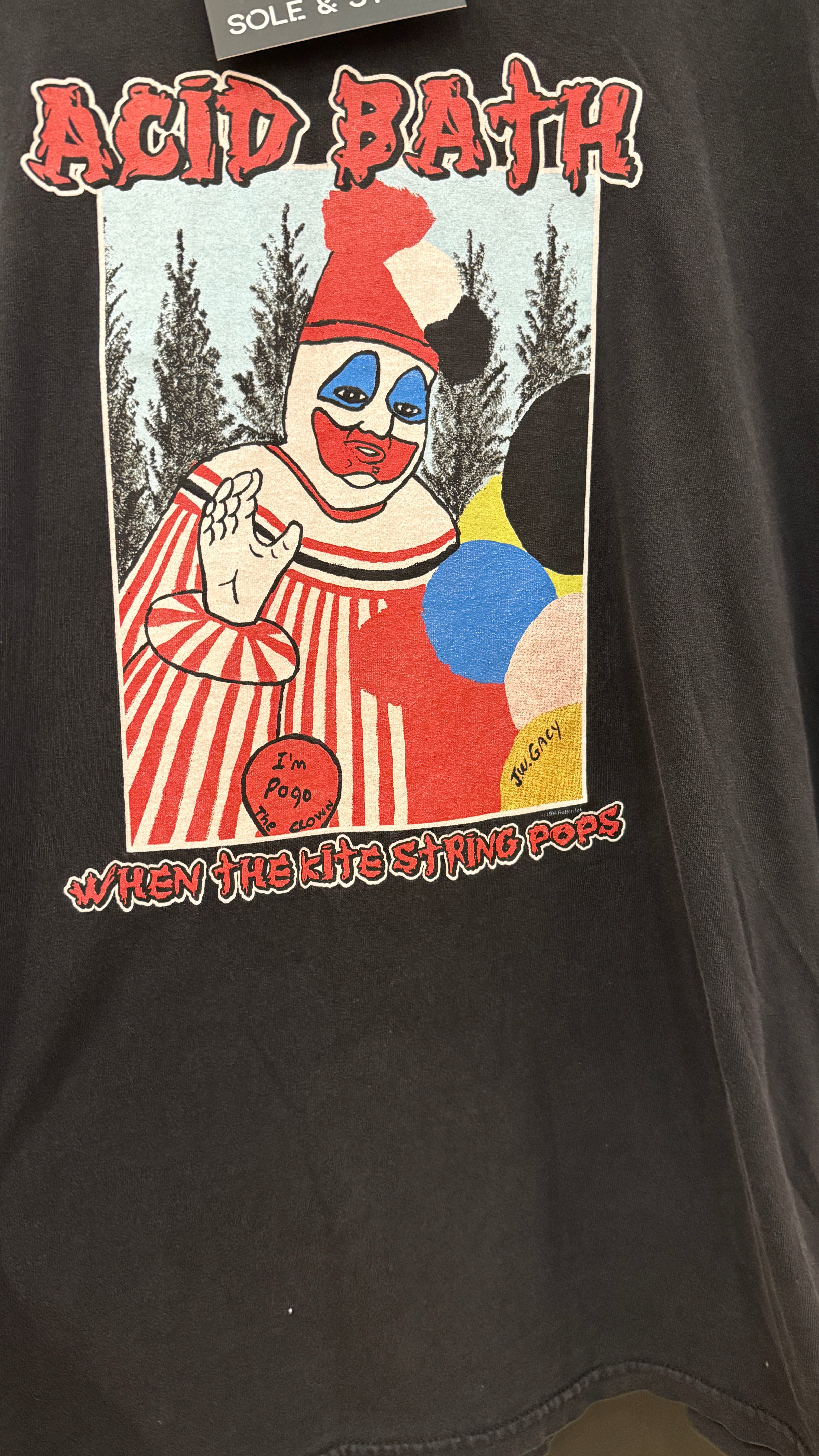 Y2K Acid Bath When the Kite String Pops Long Sleeve Tee Sz XXL