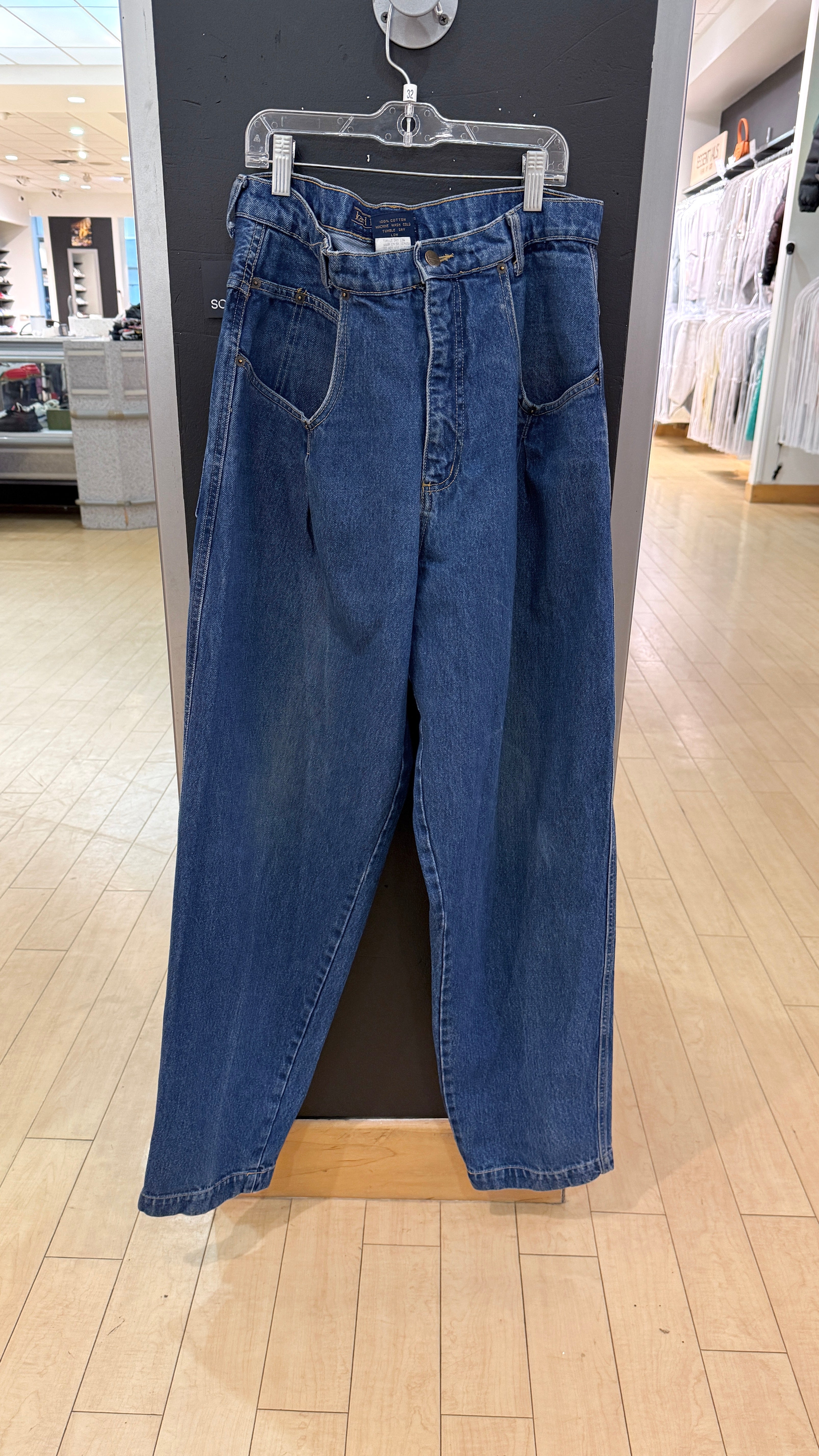 90s Karl Kani Script Logo Medium Wash Denim Jeans Sz 32