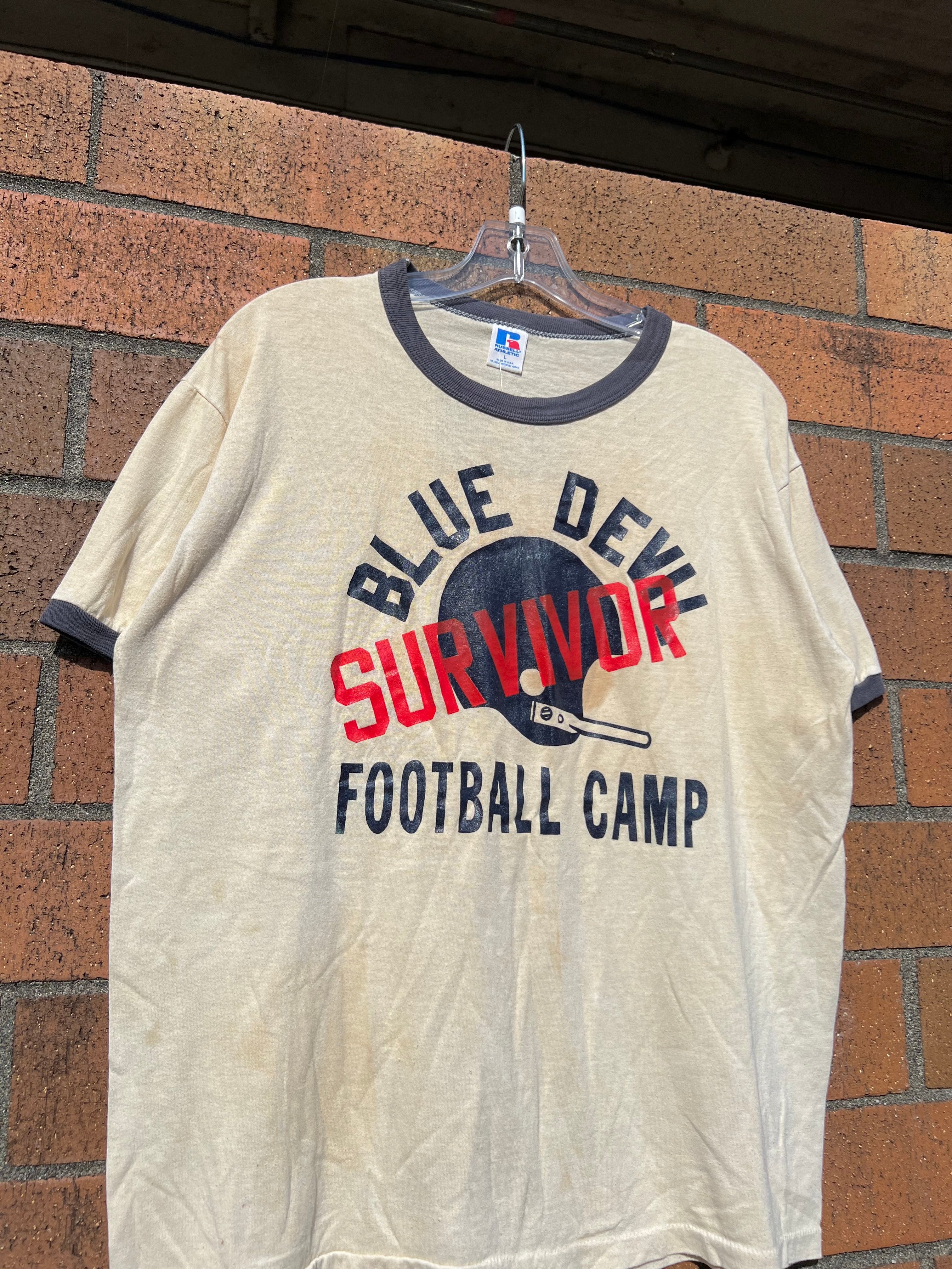 90s Blue Devils Football Camp Tee L