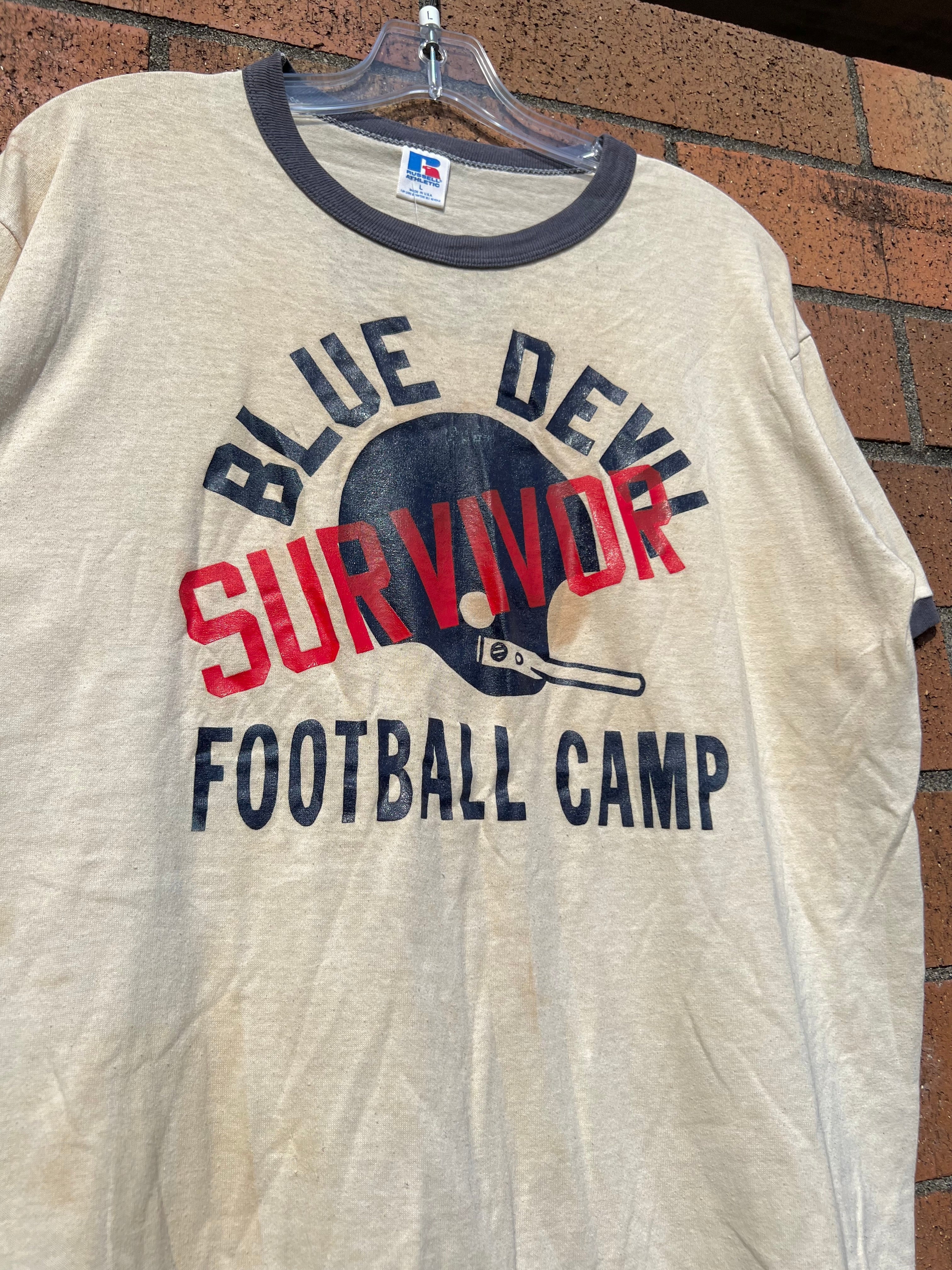 90s Blue Devils Football Camp Tee L