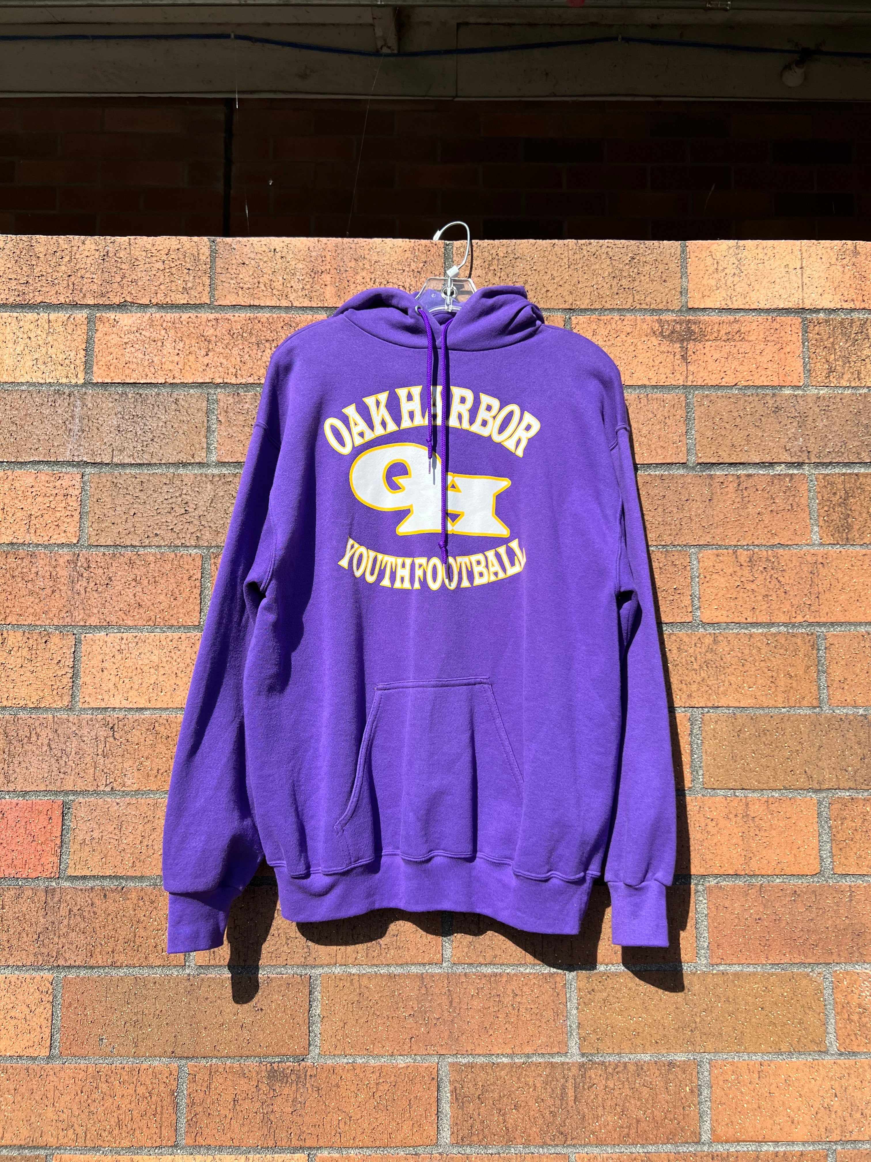 90s Oak Harbor Youth Football Hoodie L