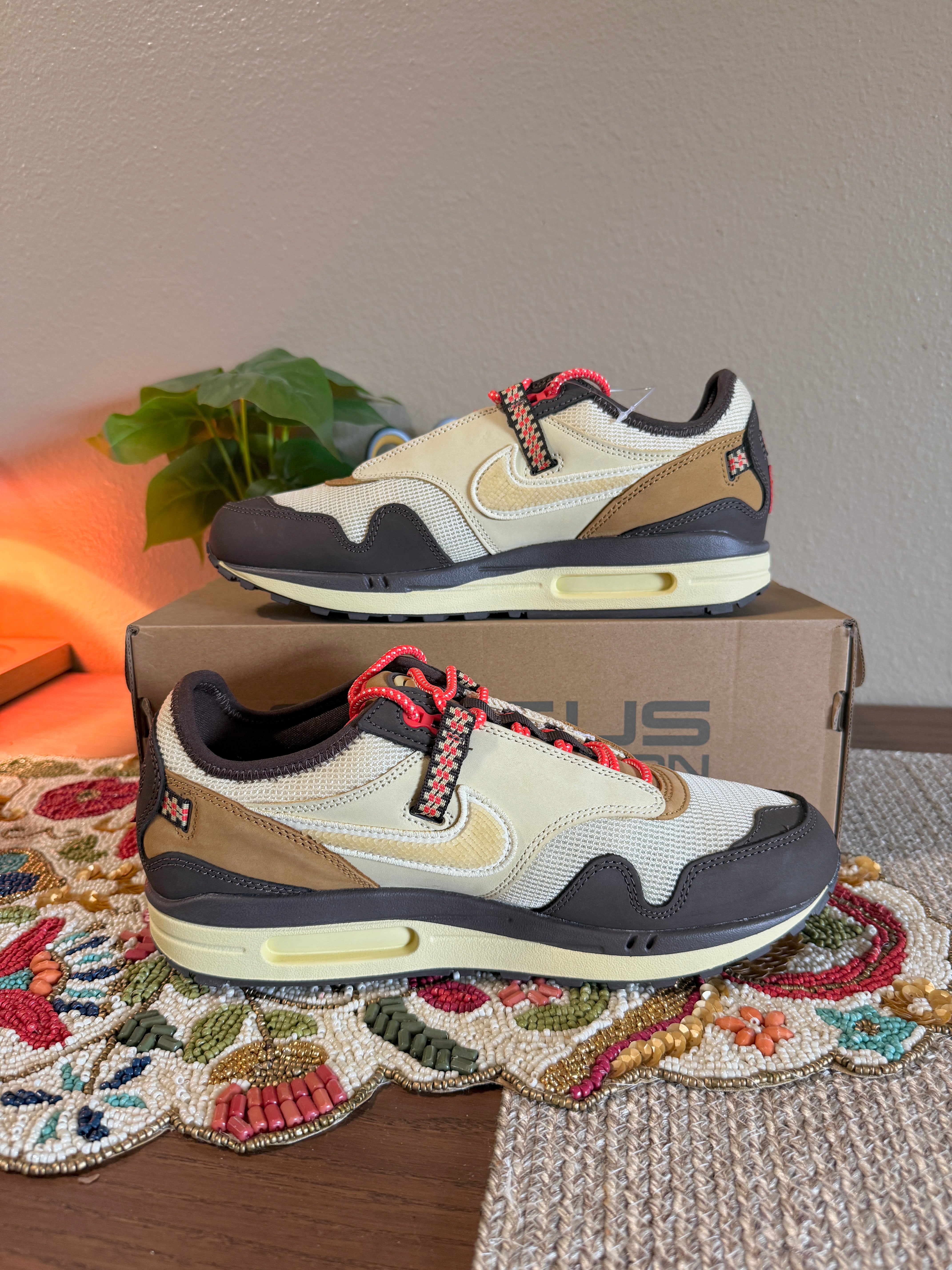 Nike Air Max 1 Travis Scott Cactus Jack Baroque Brown Size 9