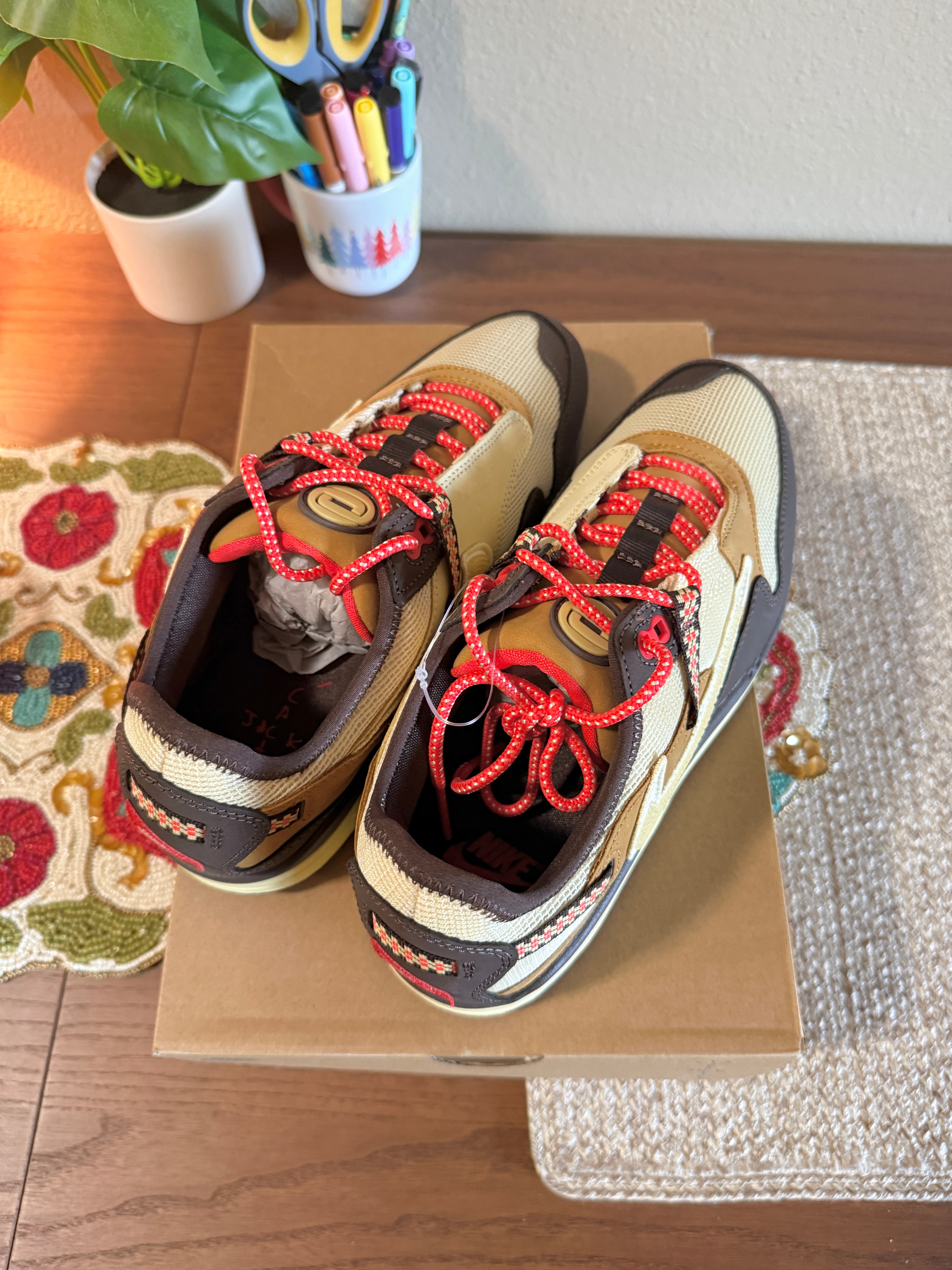 Nike Air Max 1 Travis Scott Cactus Jack Baroque Brown Size 9
