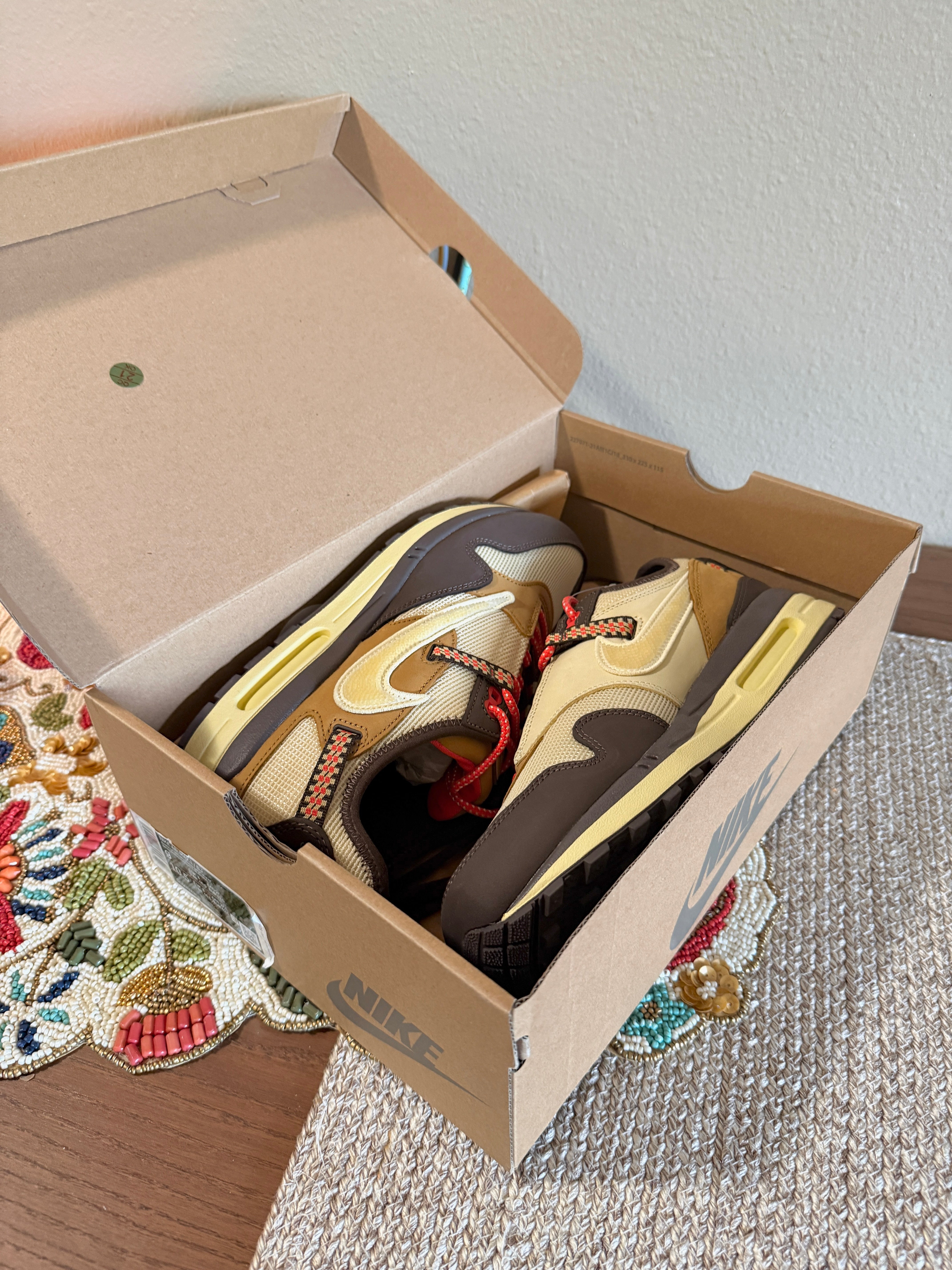 Nike Air Max 1 Travis Scott Cactus Jack Baroque Brown Size 9