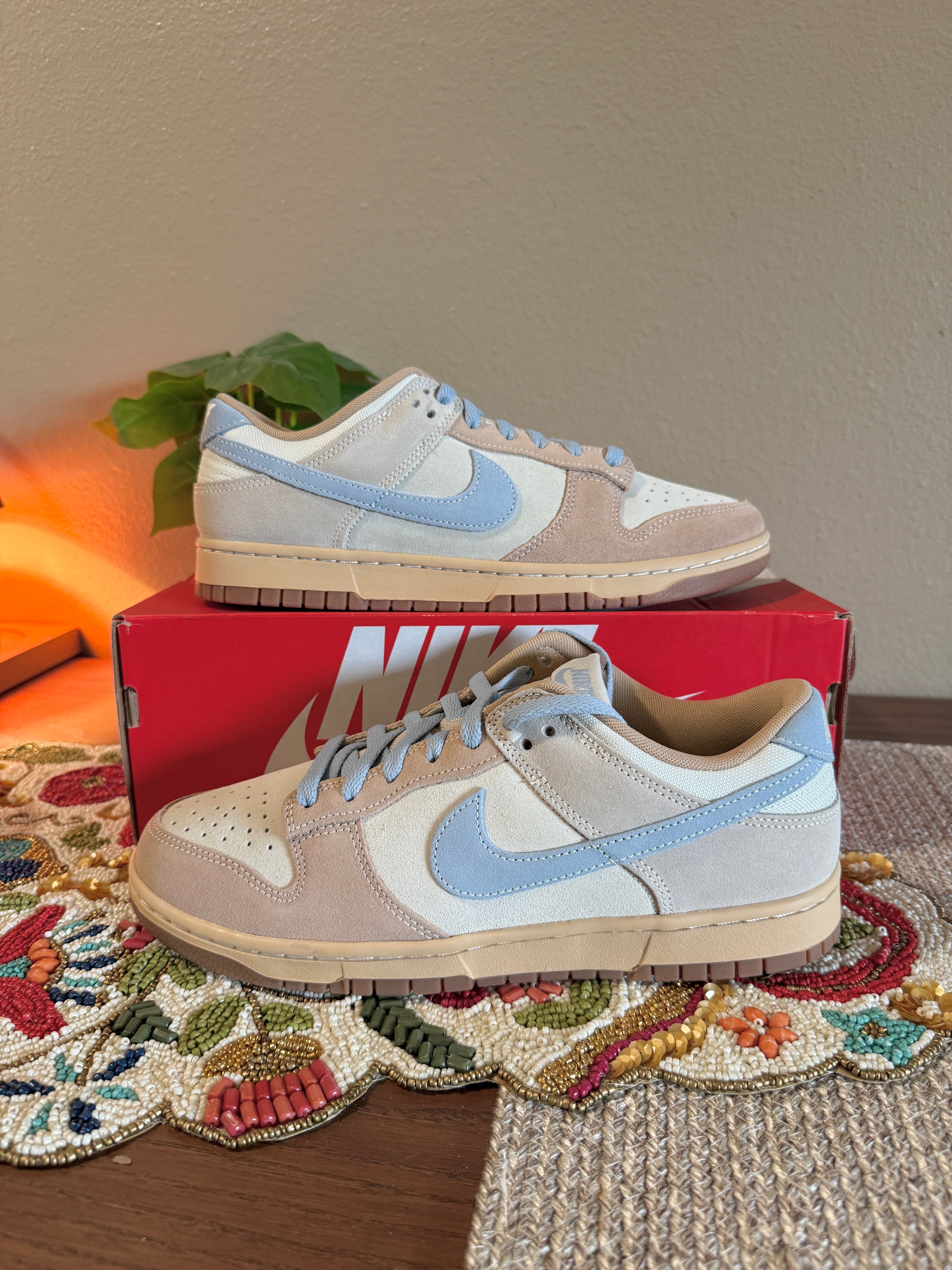 Nike Dunk Low Sanddrift Light Armory Blue Size 10