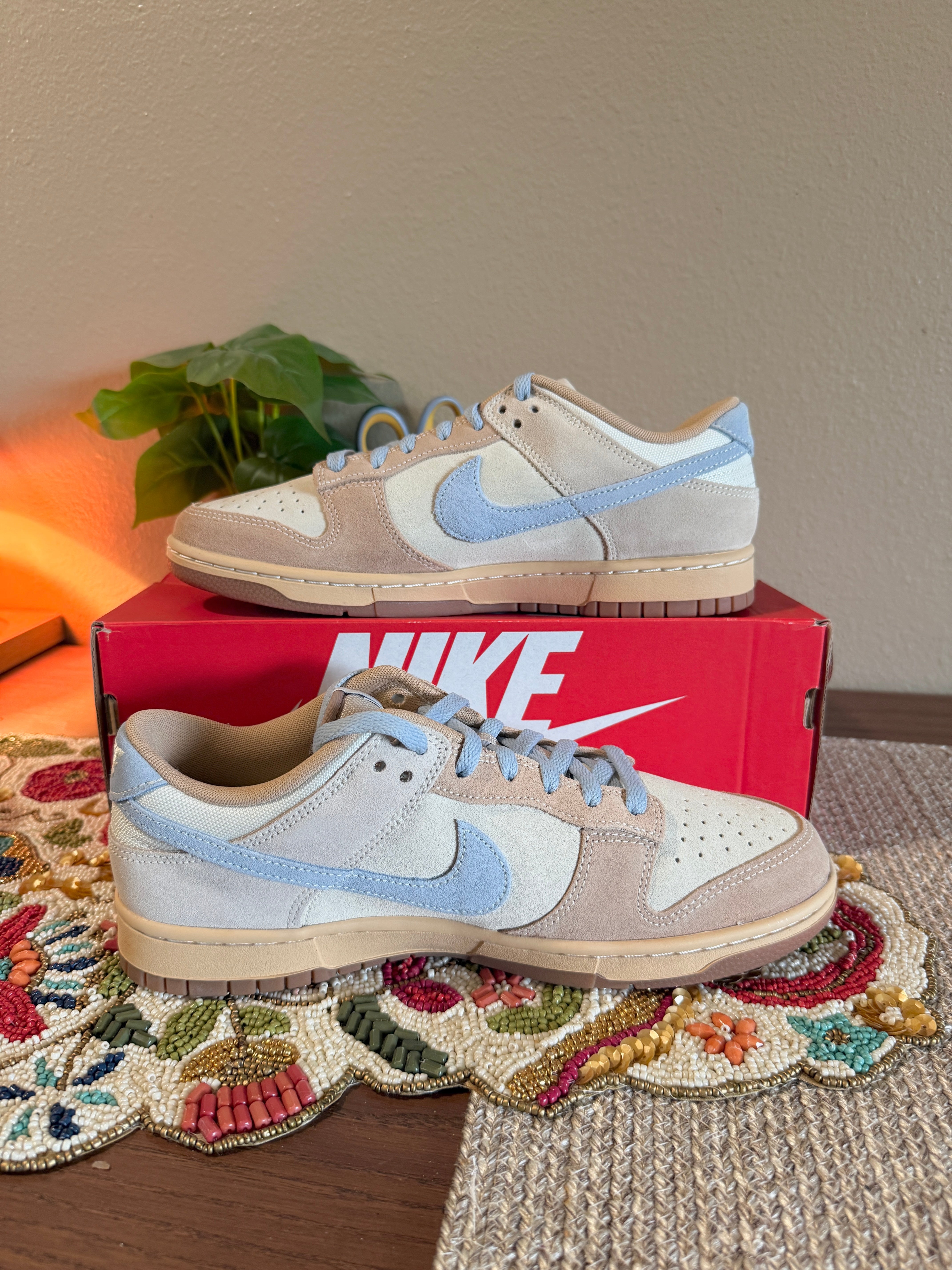 Nike Dunk Low Sanddrift Light Armory Blue Size 10
