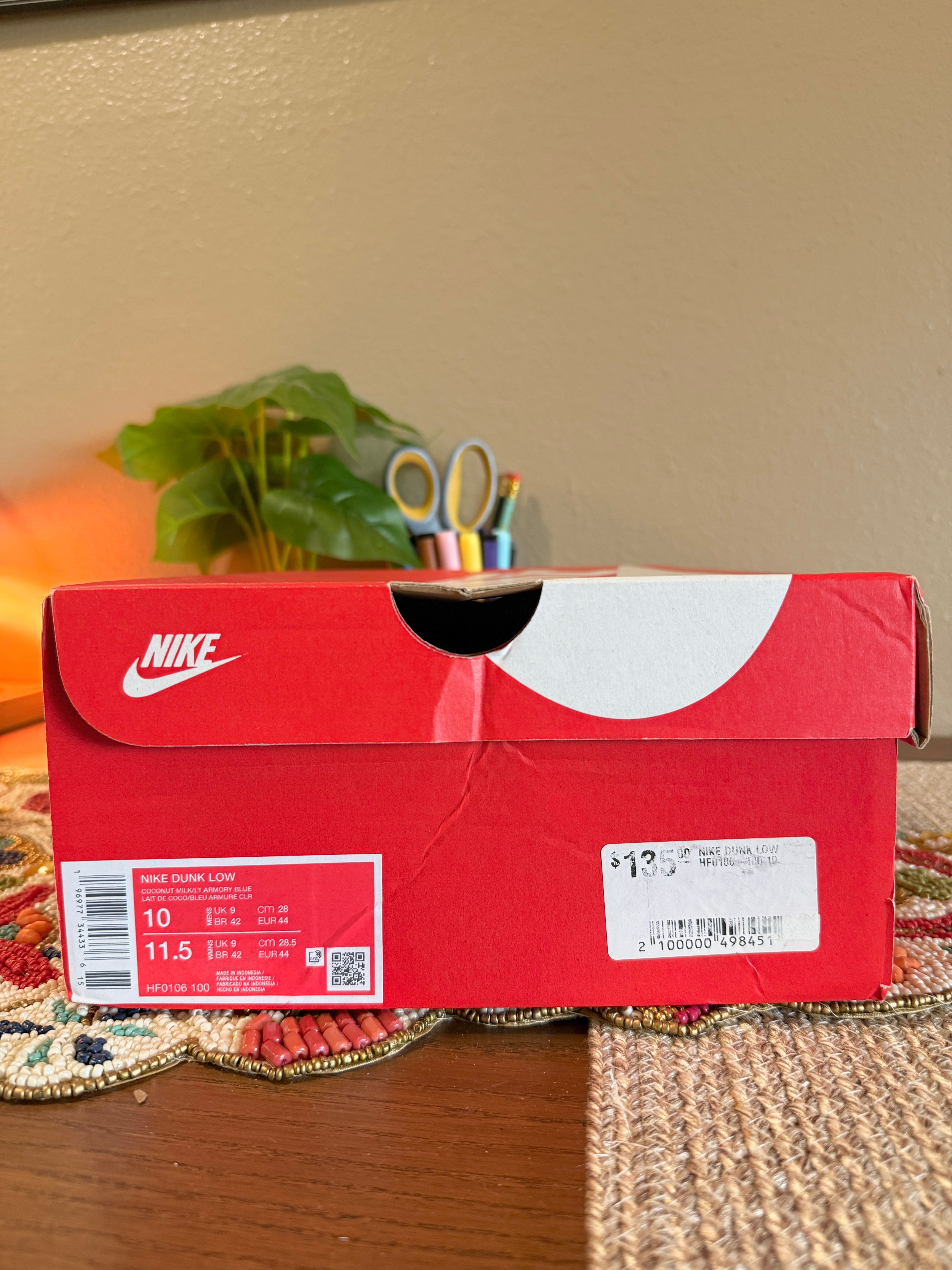 Nike Dunk Low Sanddrift Light Armory Blue Size 10