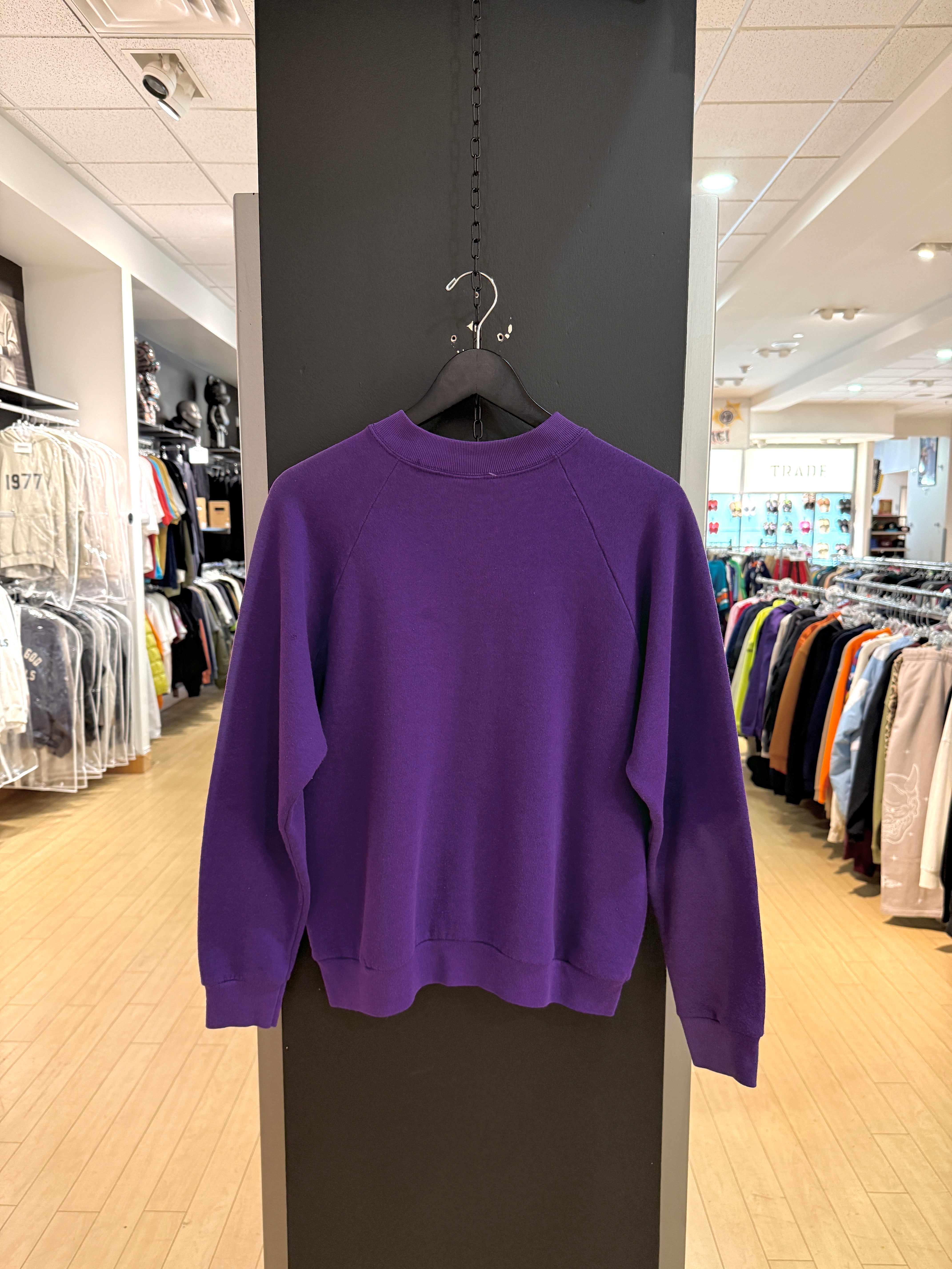 Women's 90s Stussy Purple Bootleg Crewneck Size M