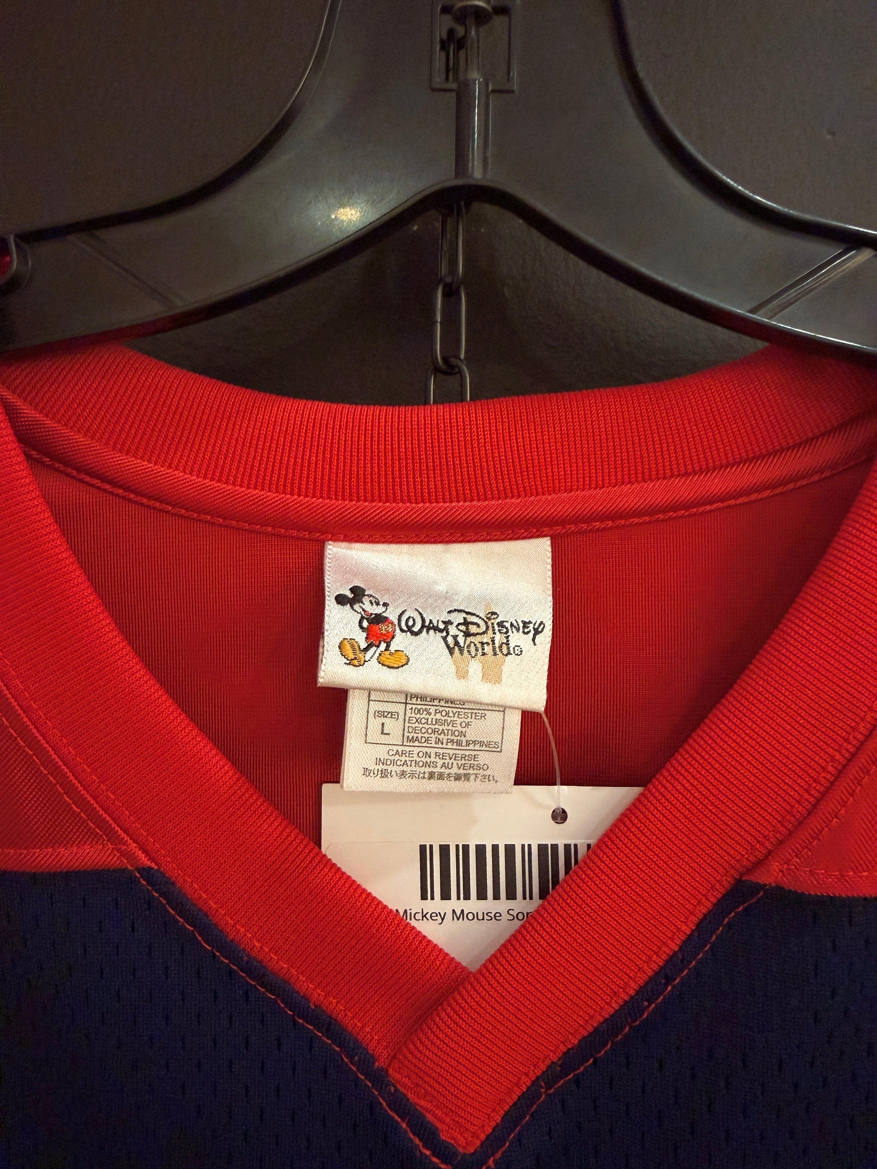 Y2K Mickey Mouse Sorcerers Football Jersey Size L