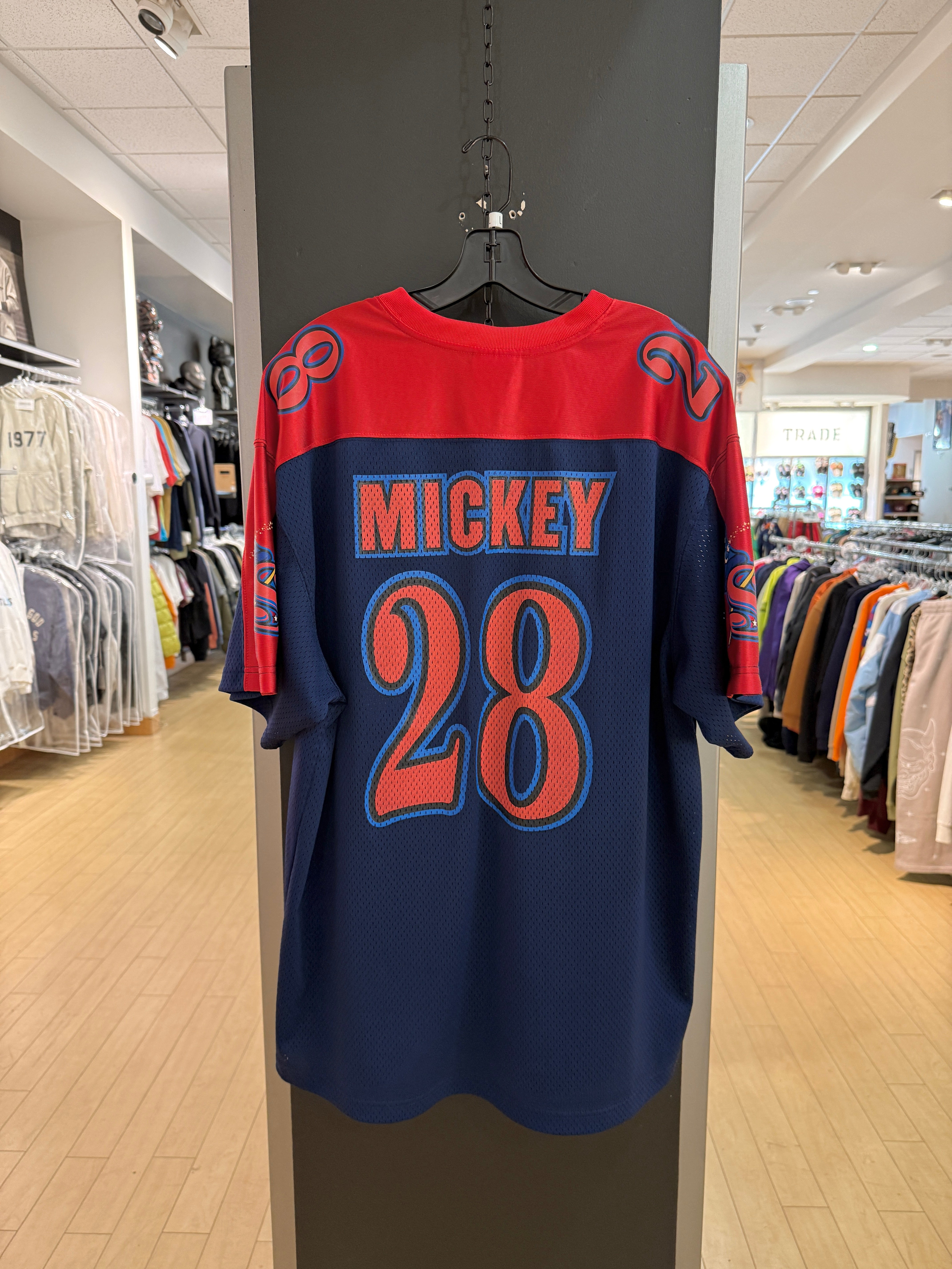 Y2K Mickey Mouse Sorcerers Football Jersey Size L