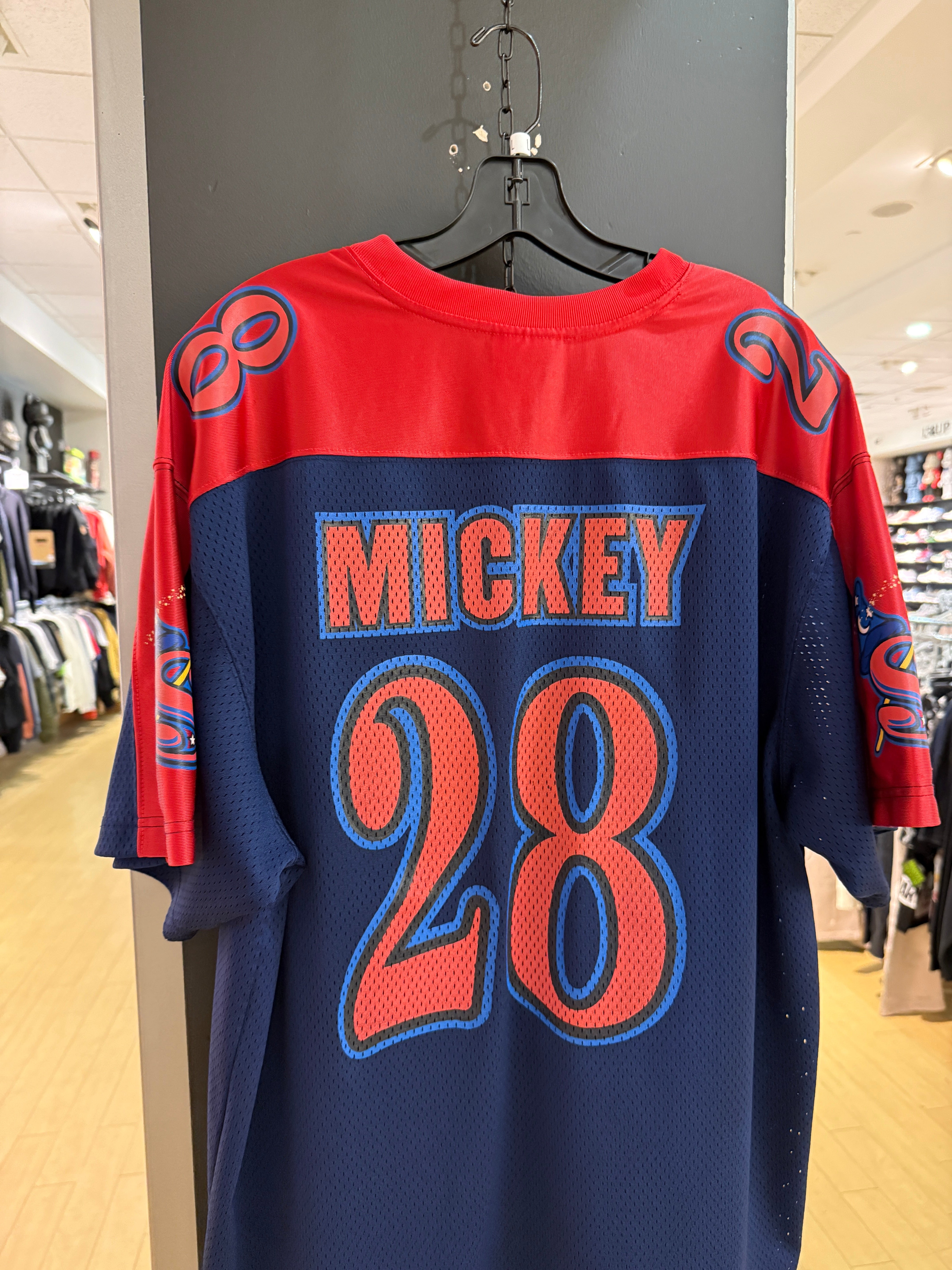Y2K Mickey Mouse Sorcerers Football Jersey Size L