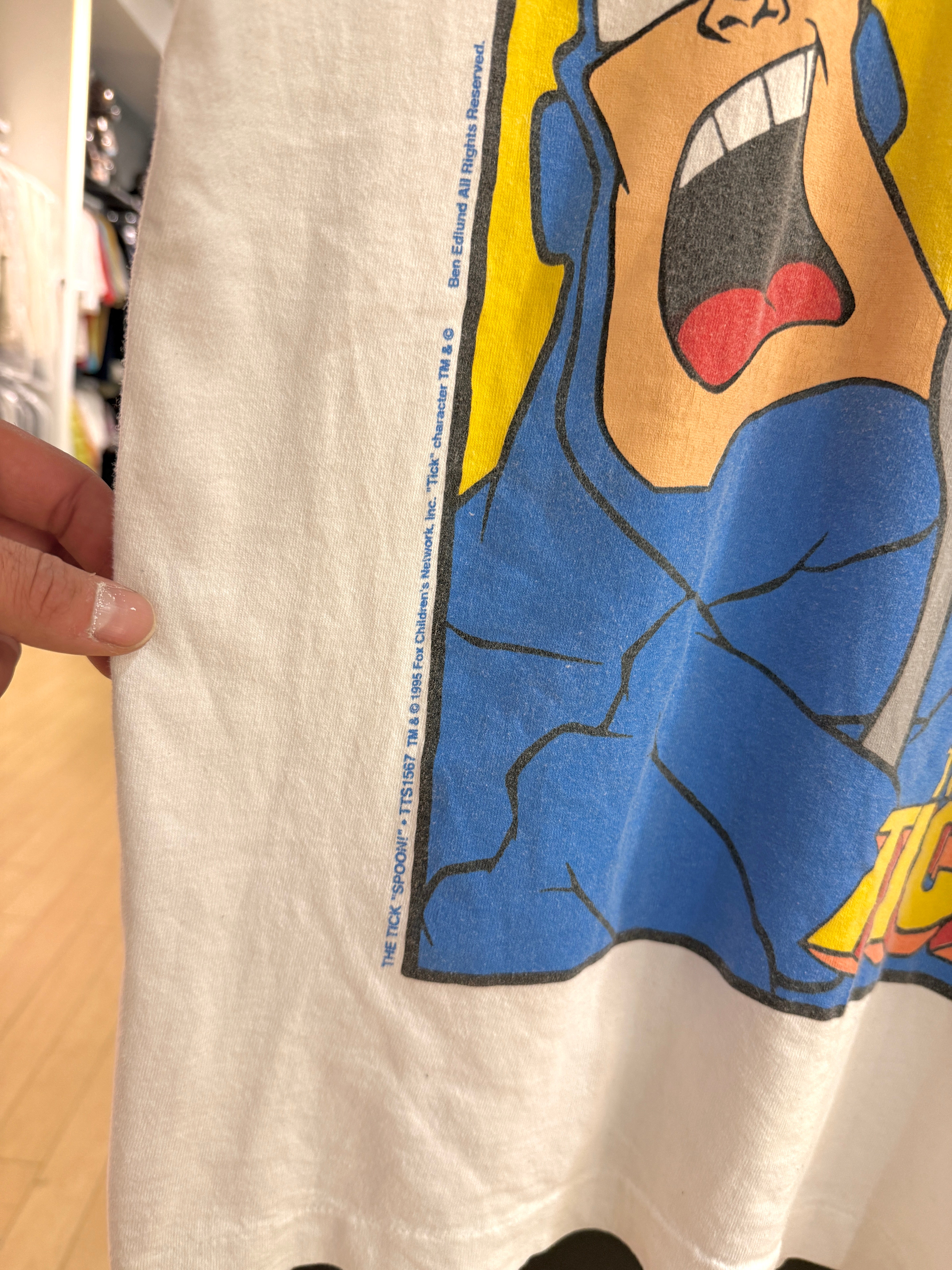 1995 The Tick Spoon! Fox TV Tee Size L