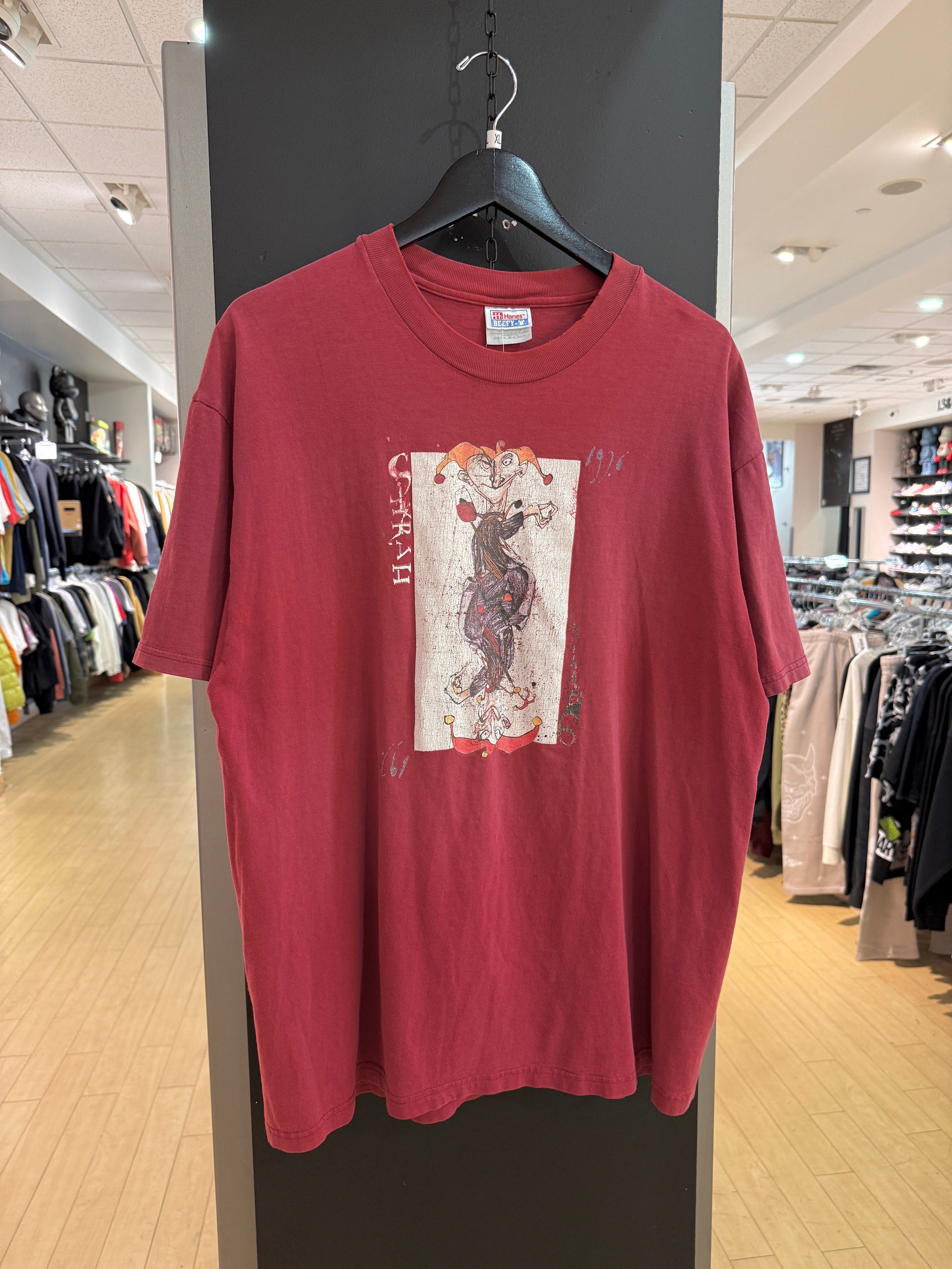 90s Ralph Steadman Blagueur Wine Tee Size XL