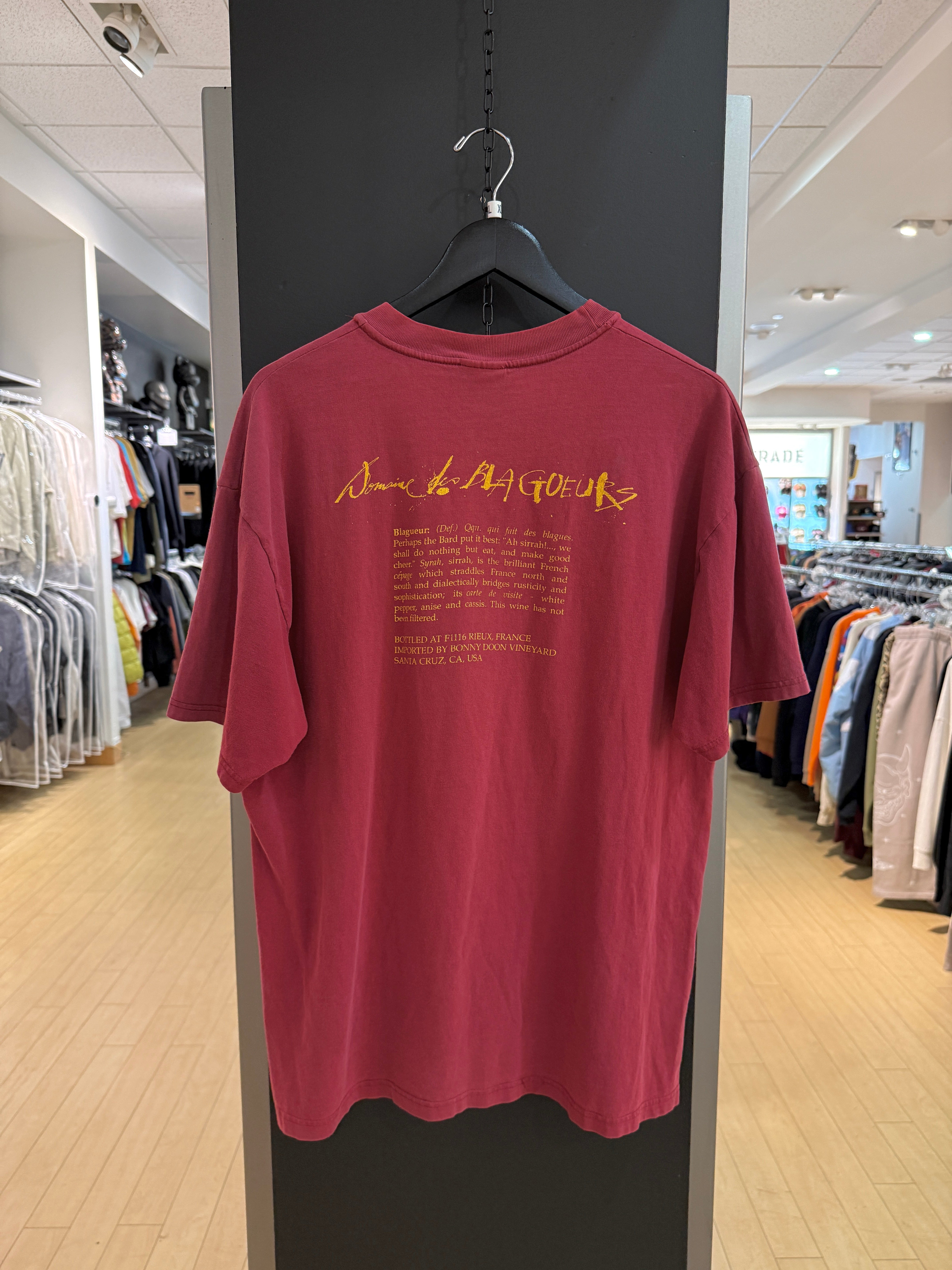 90s Ralph Steadman Blagueur Wine Tee Size XL