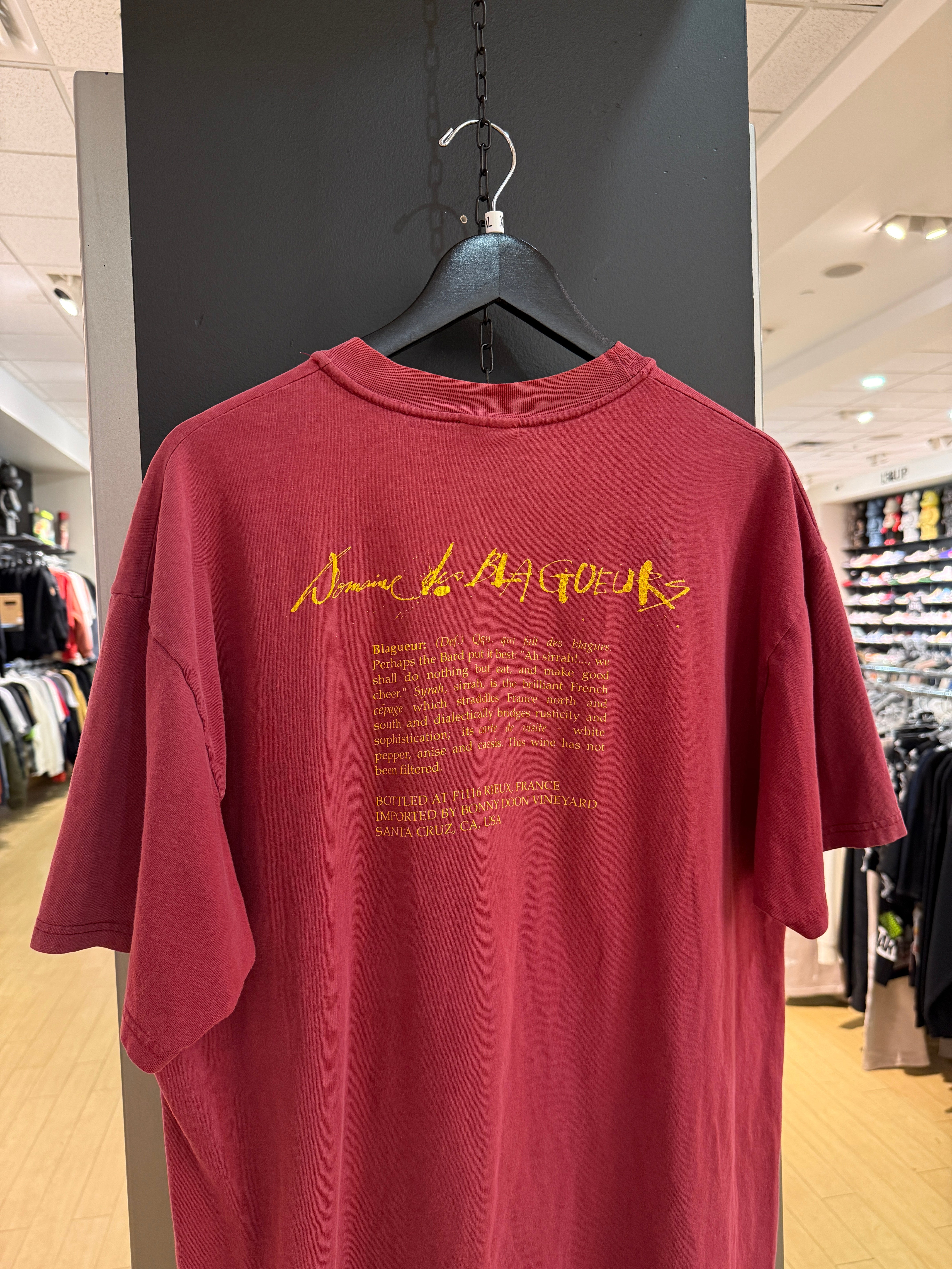 90s Ralph Steadman Blagueur Wine Tee Size XL