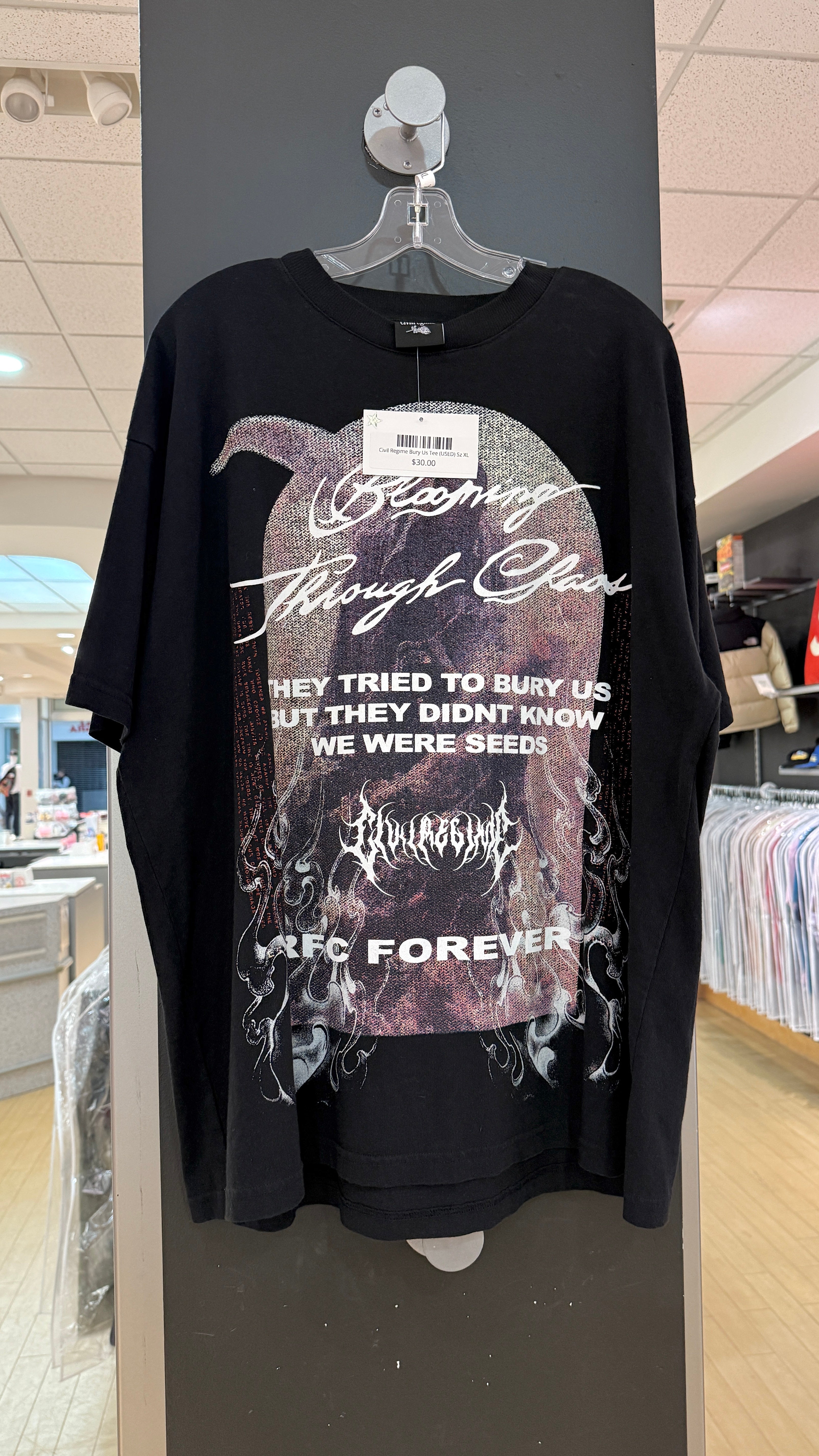 Civil Regime Bury Us Tee (USED) Sz XL