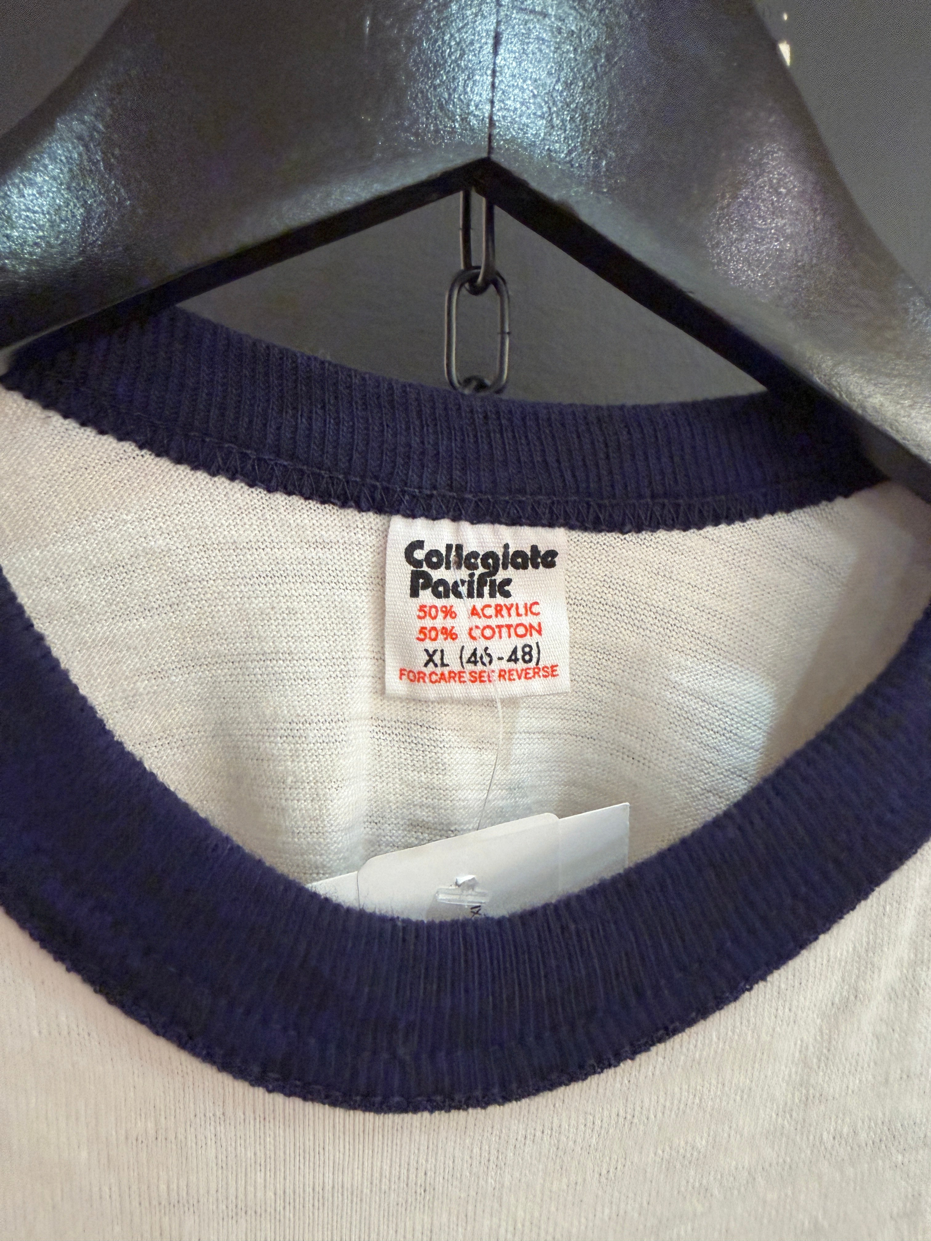 70s Mutants for Nuclear Power Collegiate Pacific Raglan Tee Size XL