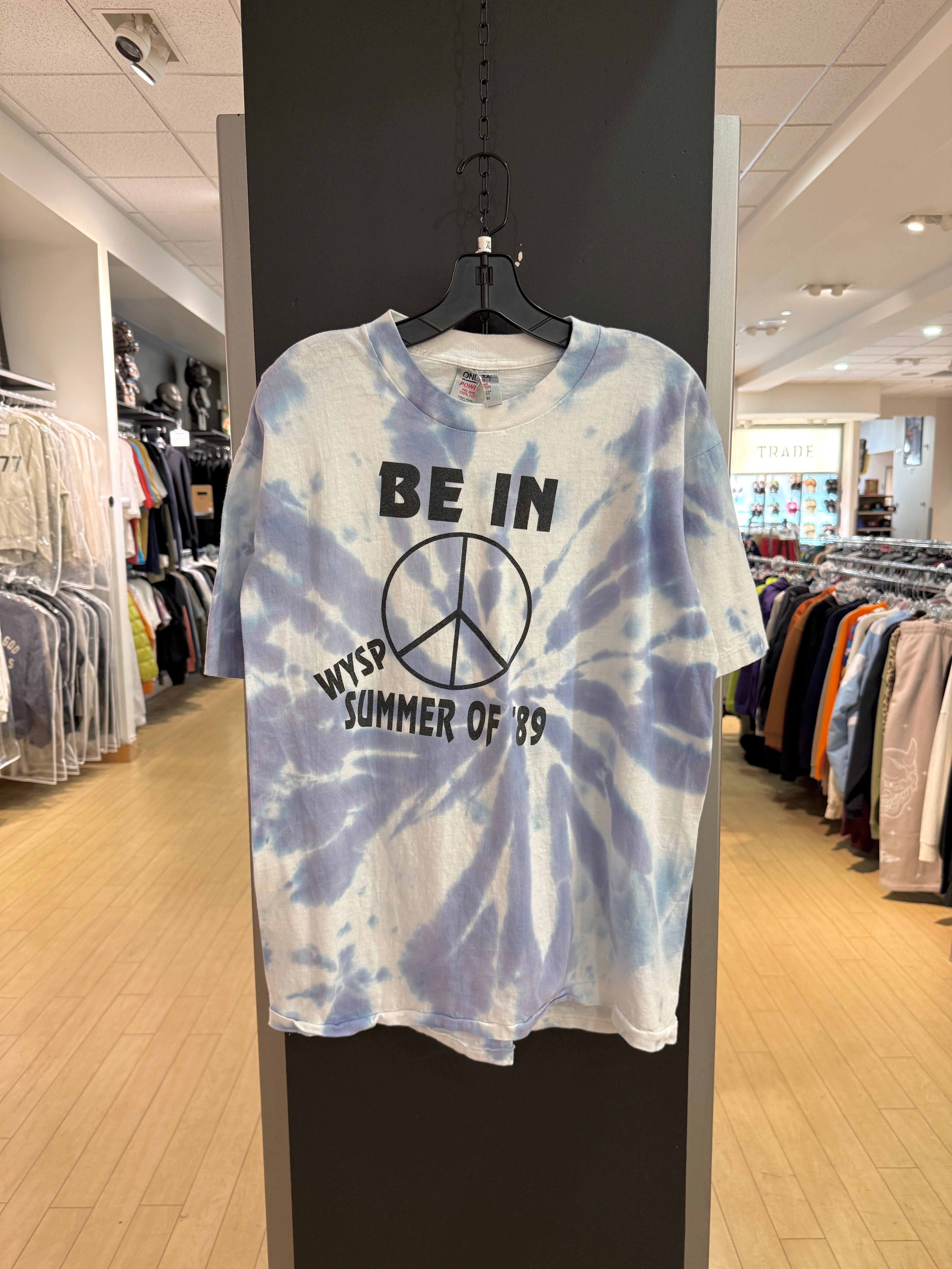 1989 Woodstock 20th Anniversary Philadelphia Tie Dye Tee Size XL