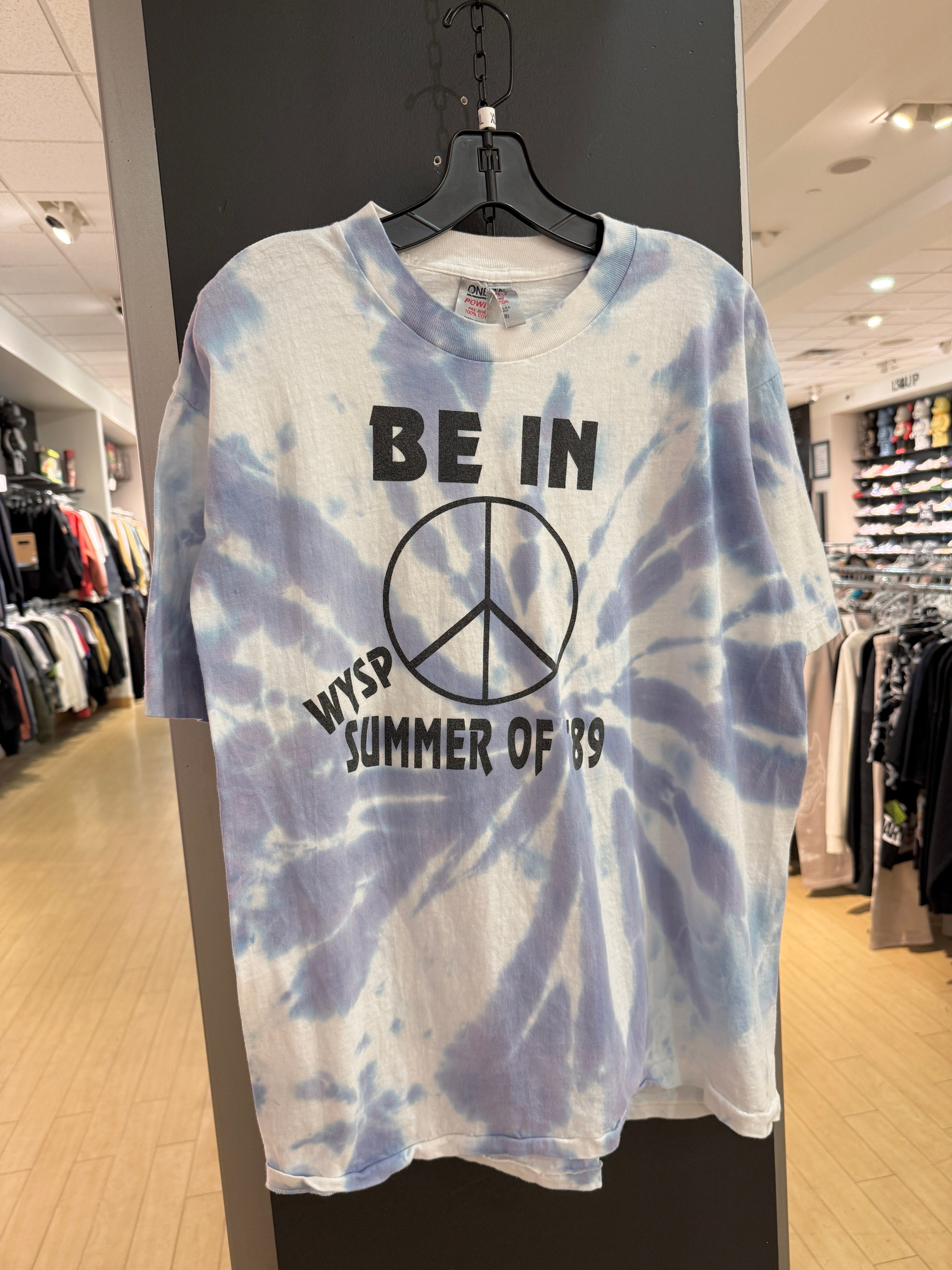 1989 Woodstock 20th Anniversary Philadelphia Tie Dye Tee Size XL